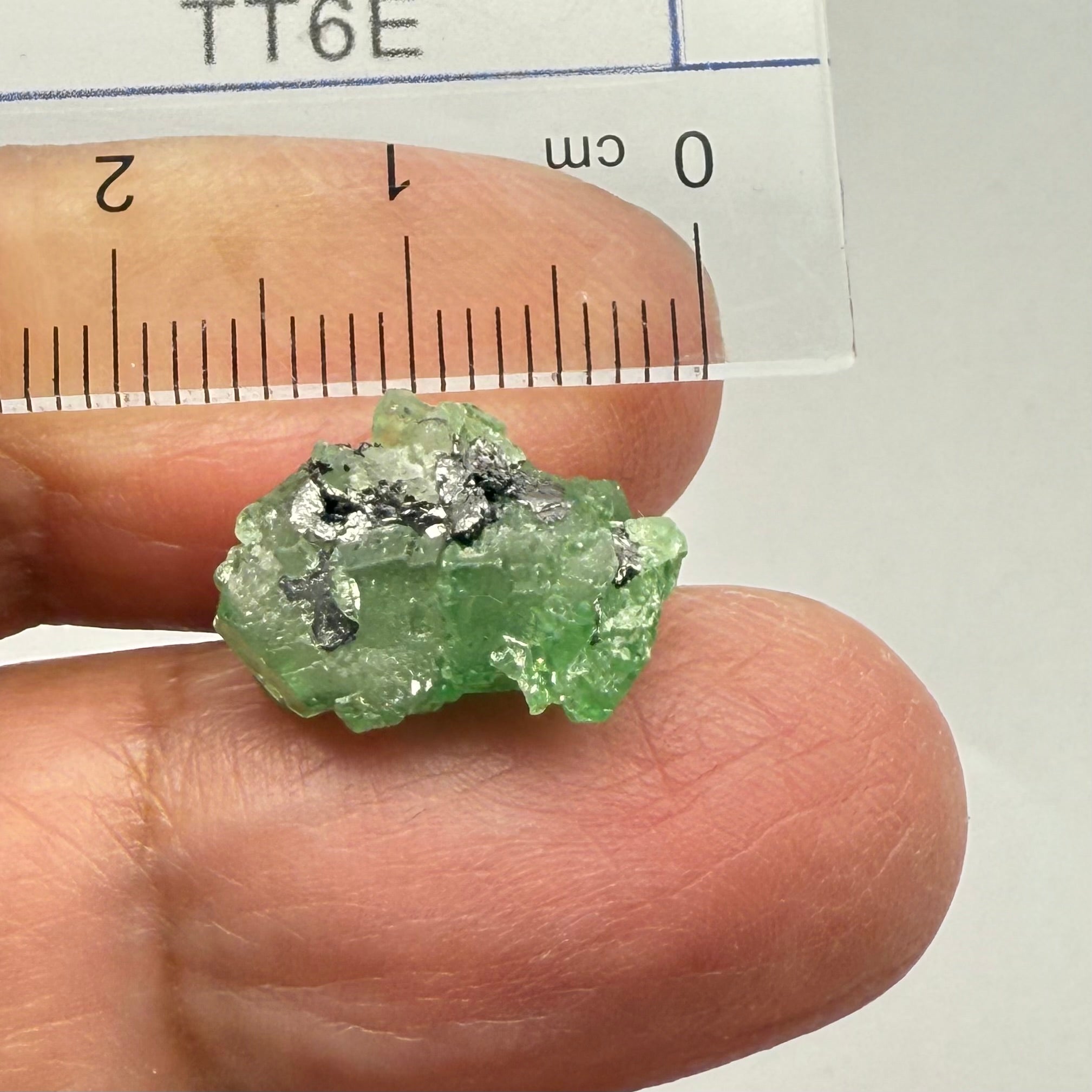 Tsavorite Garnet Crystal, 8.06ct, Merelani, Tanzania, Untreated Unheated