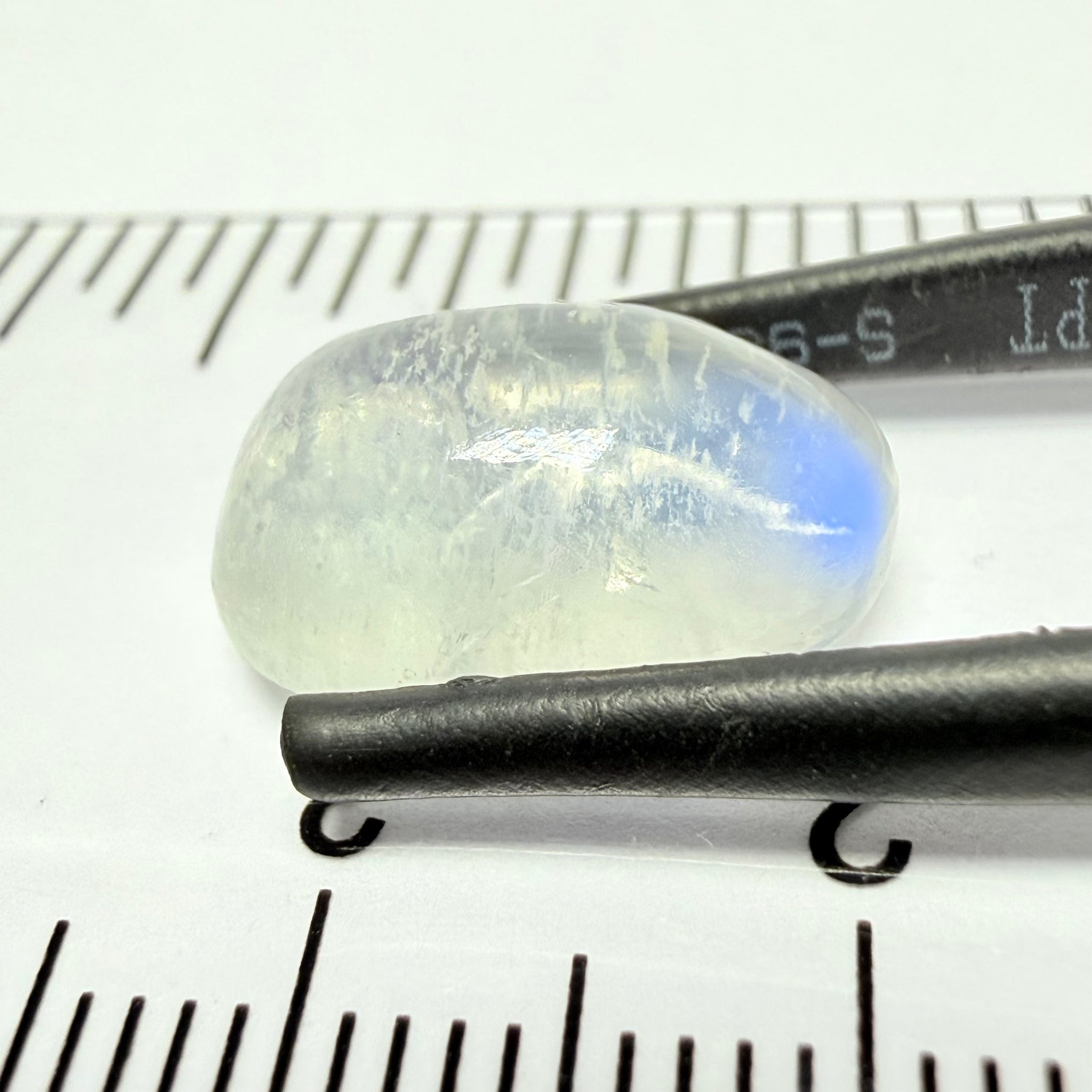 Blue Sheen Moonstone Cabochon, 6.56ct, Tanzania, Untreated Unheated