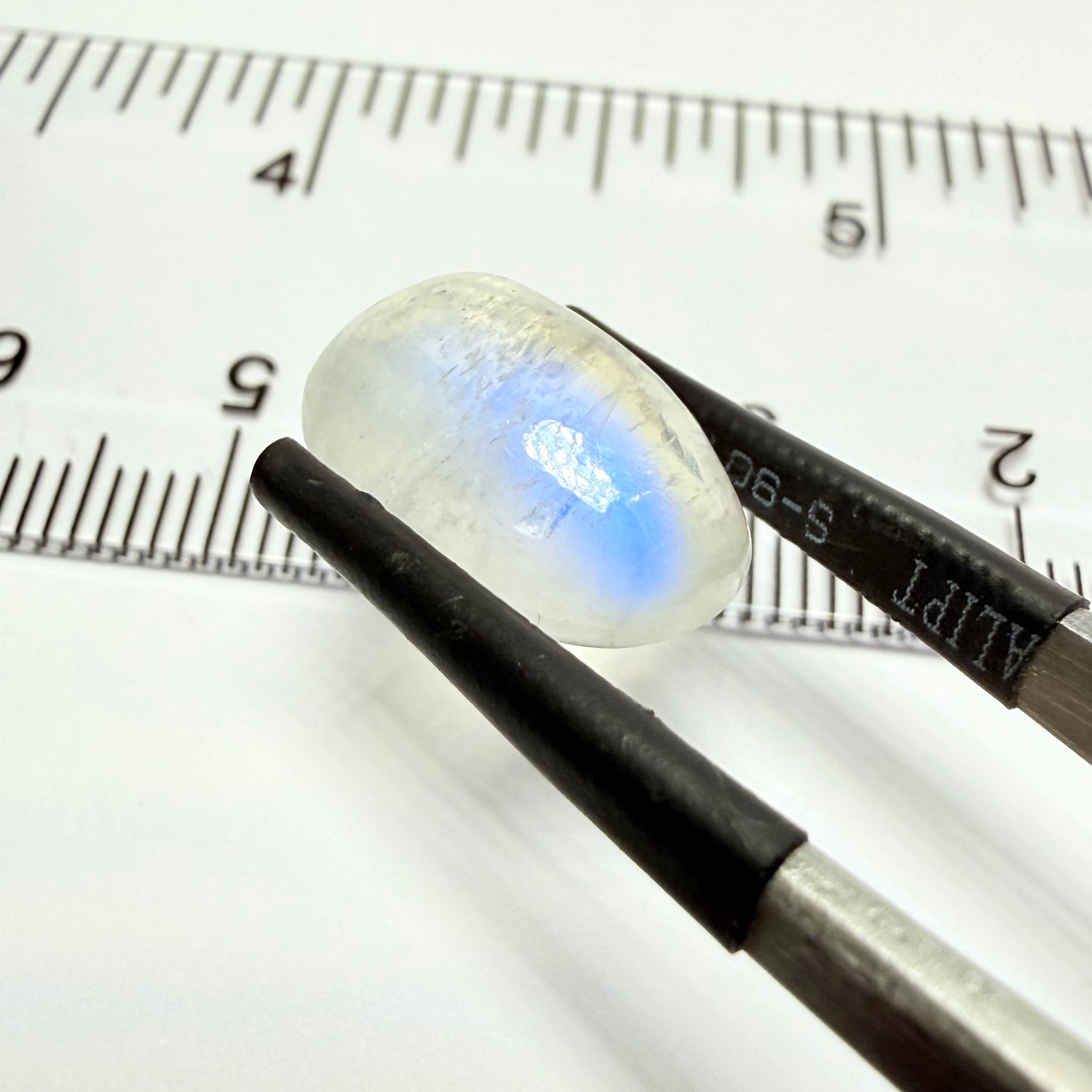 Blue Sheen Moonstone Cabochon, 6.56ct, Tanzania, Untreated Unheated