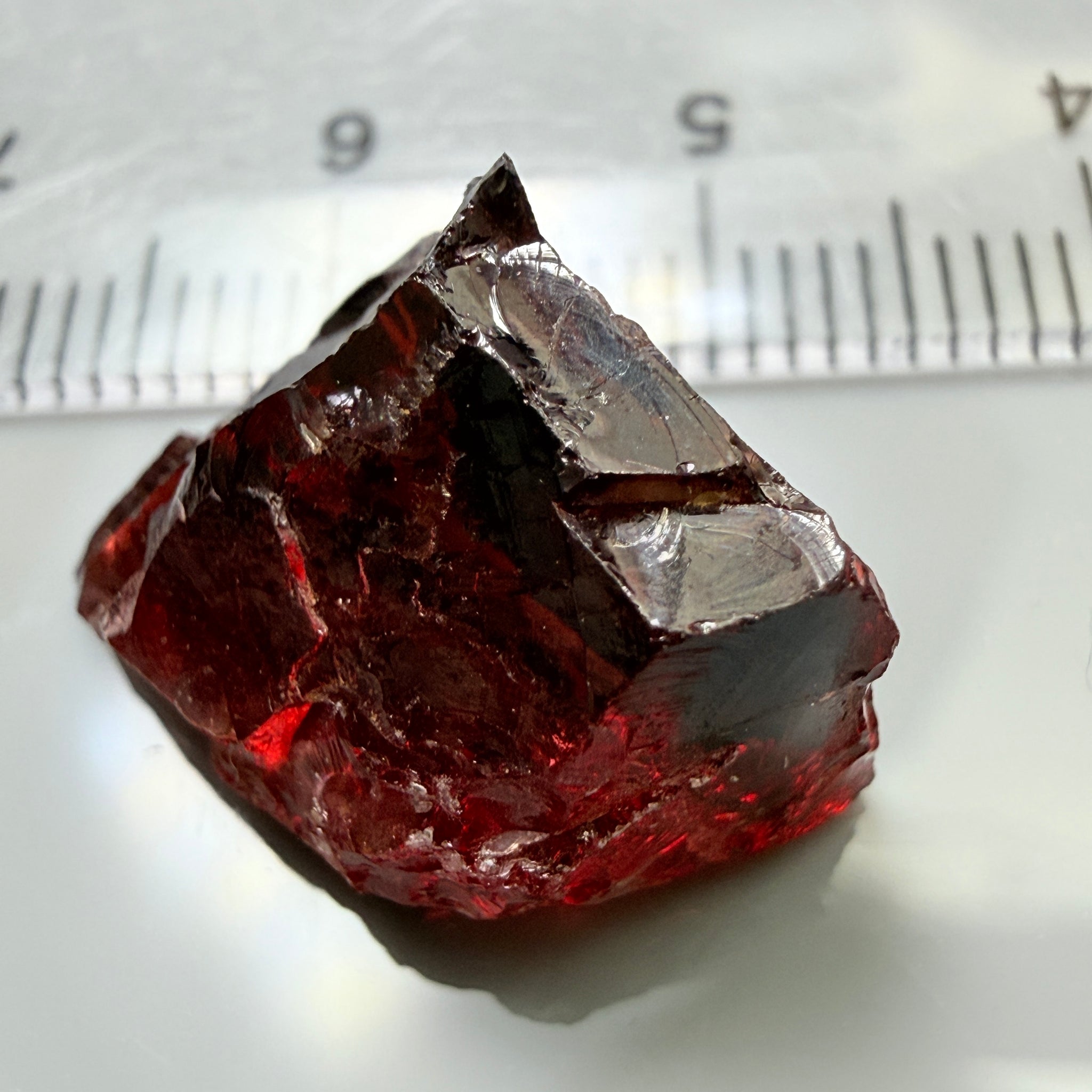Umba Garnet, 19.58ct, Umba Valley, Tanzania, Untreated Unheated, 2 large veils