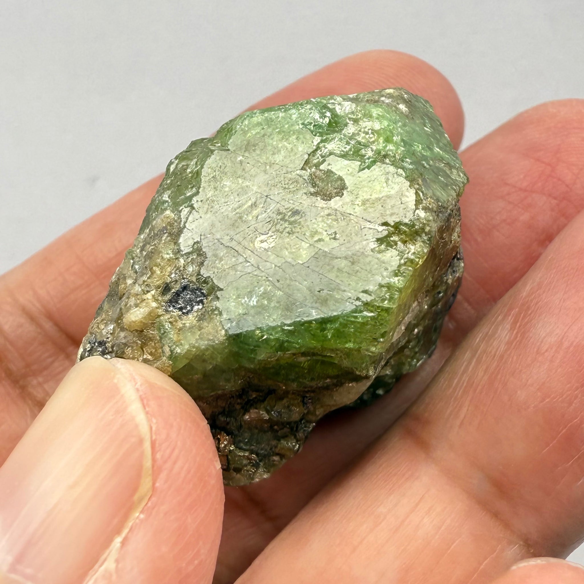 Tsavorite Garnet Crystal on Matrix, 159.8ct, Merelani, Tanzania, Untreated Unheated