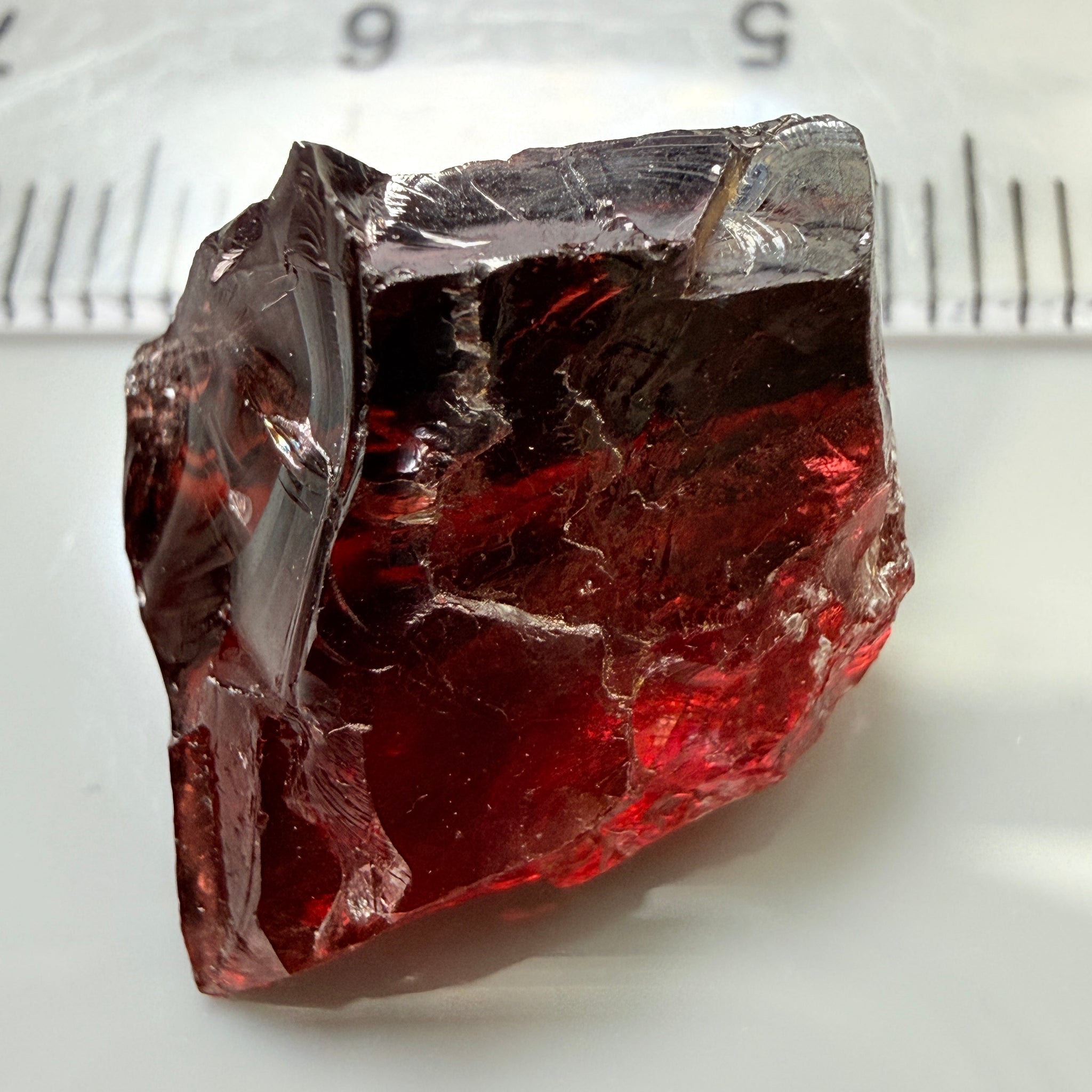 Umba Garnet, 19.58ct, Umba Valley, Tanzania, Untreated Unheated, 2 large veils