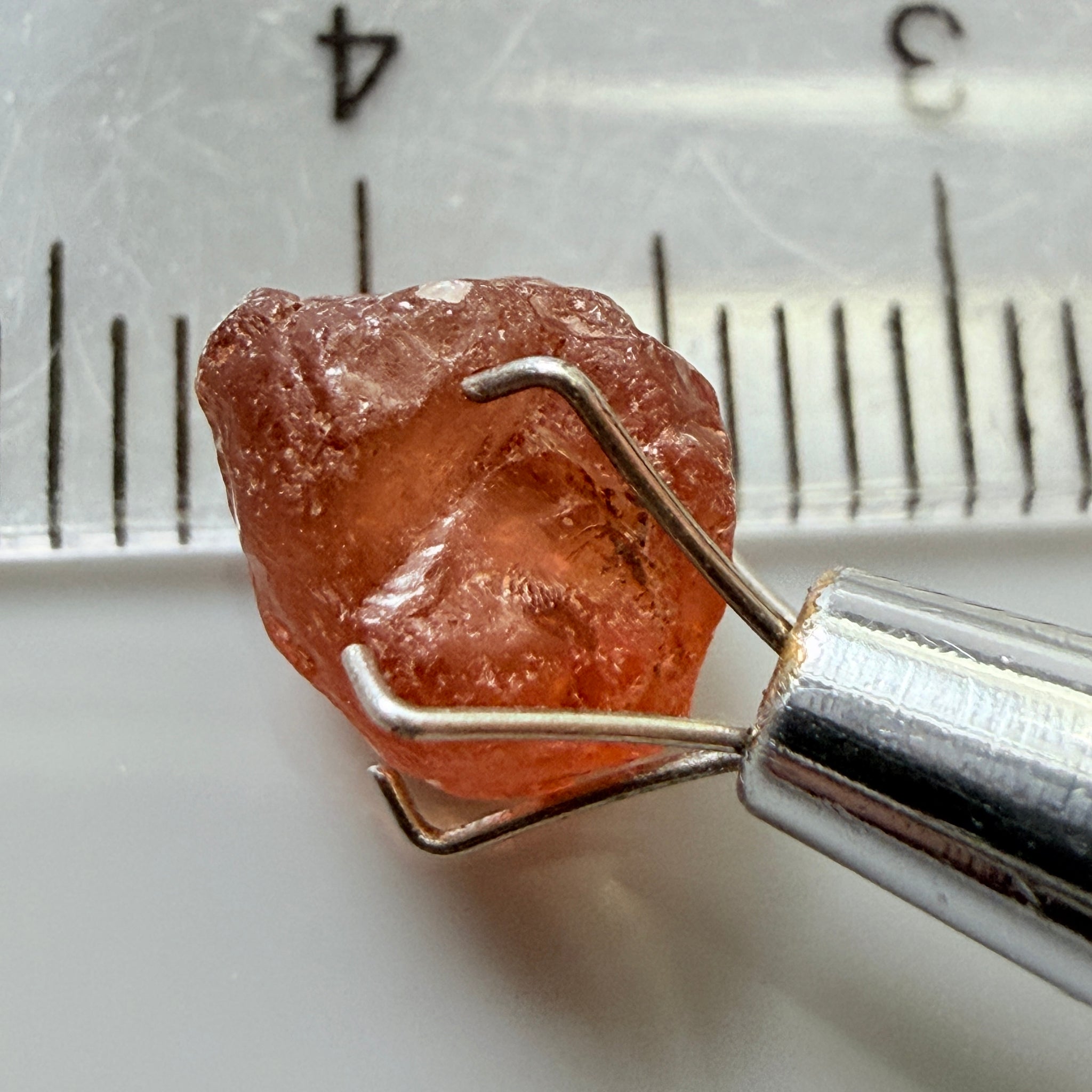 Malaya Garnet, 3.46ct, Tanzania, Untreated Unheated. VS -VVS