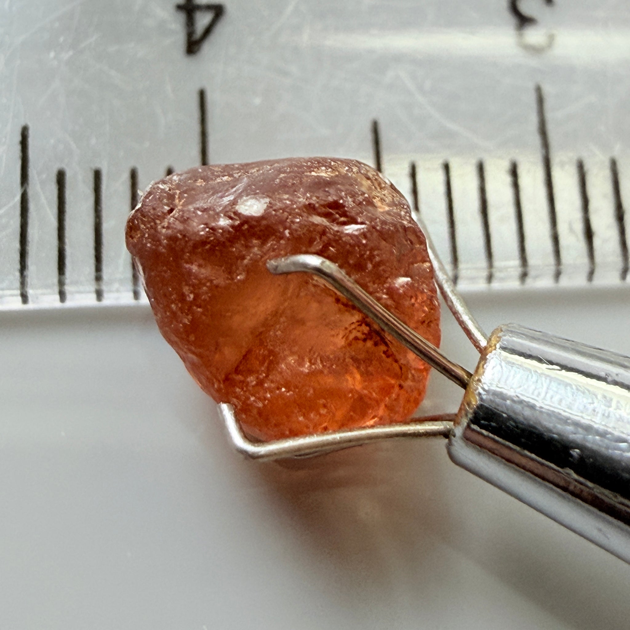 Malaya Garnet, 3.46ct, Tanzania, Untreated Unheated. VS -VVS