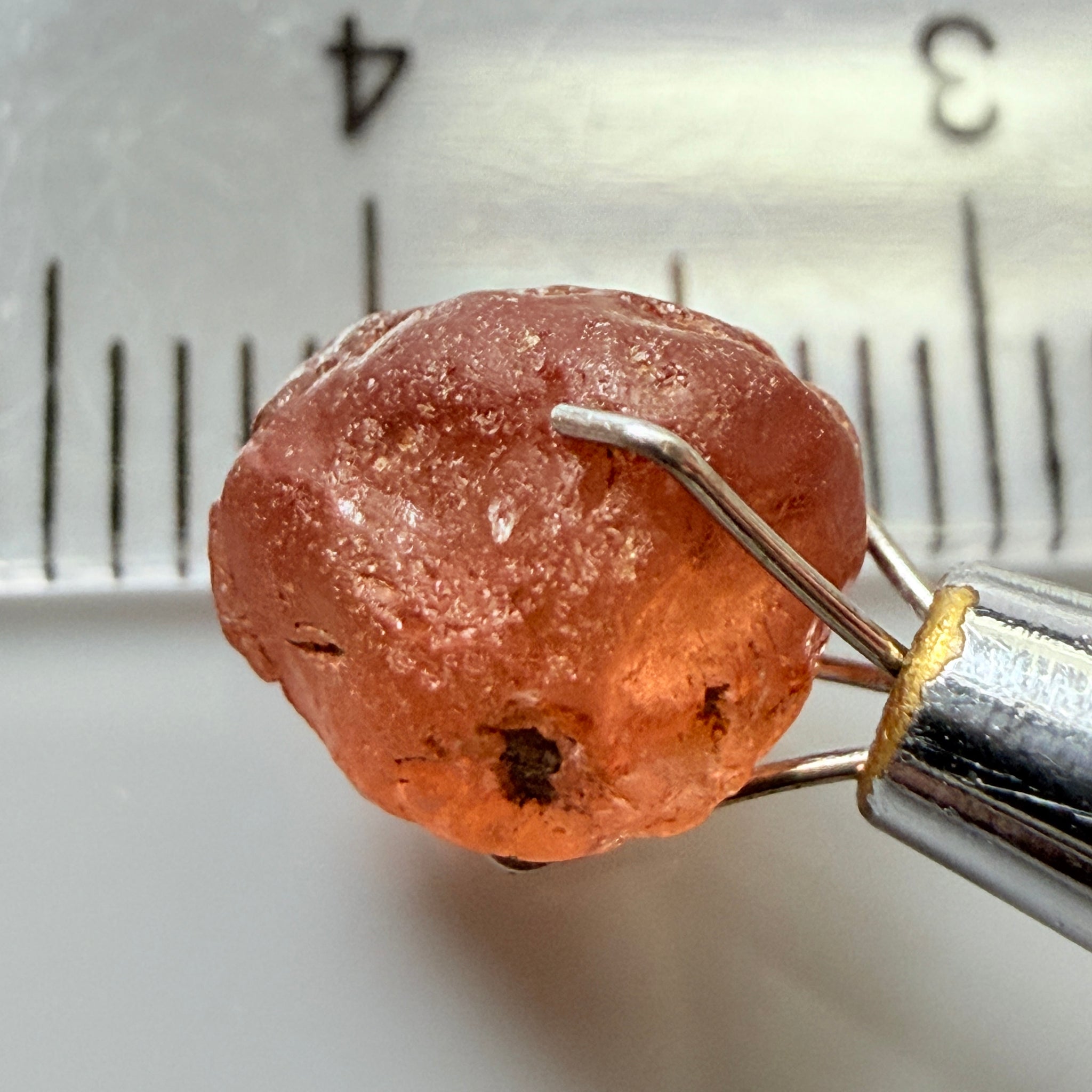 Malaya Garnet, 3.46ct, Tanzania, Untreated Unheated. VS -VVS