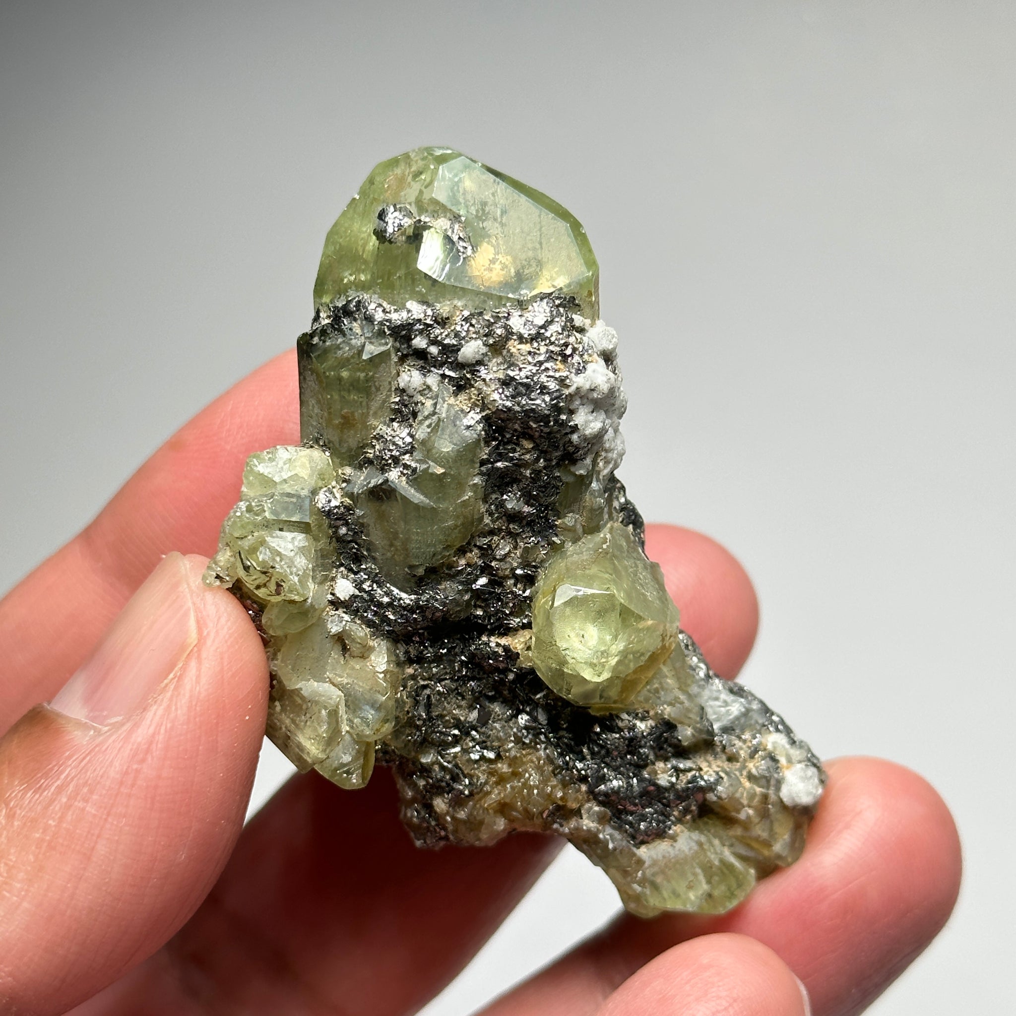 Diopside cluster on Matrix, 45.10gm / 335.50ct, Merelani, Tanzania, Untreated Unheated