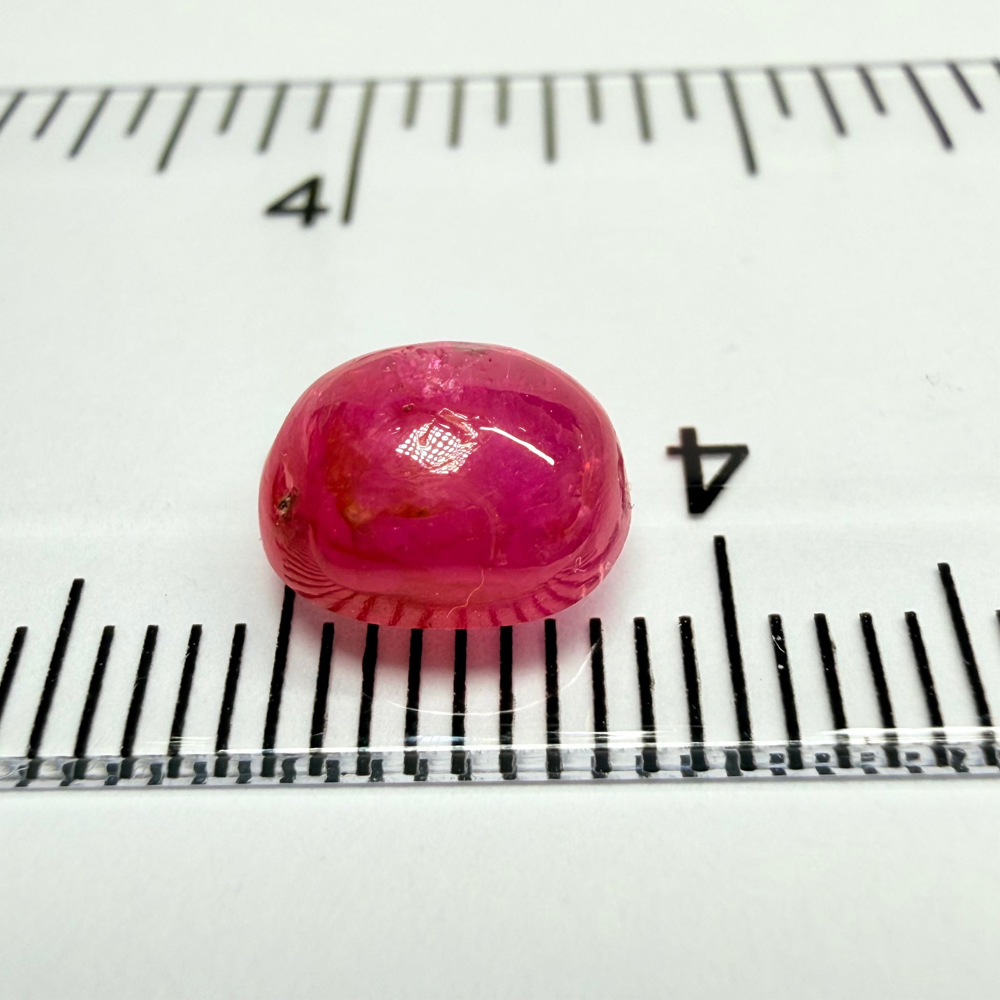 Ruby Cabochon, 2.87ct, Tanzania, Untreated Unheated