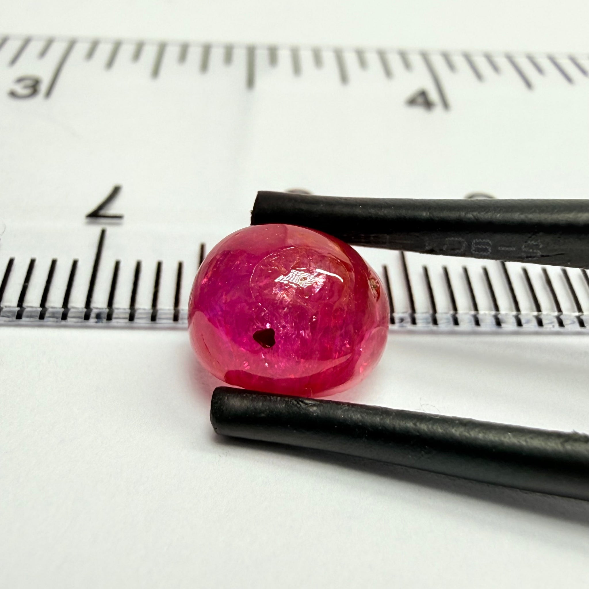 Ruby Cabochon, 2.87ct, Tanzania, Untreated Unheated