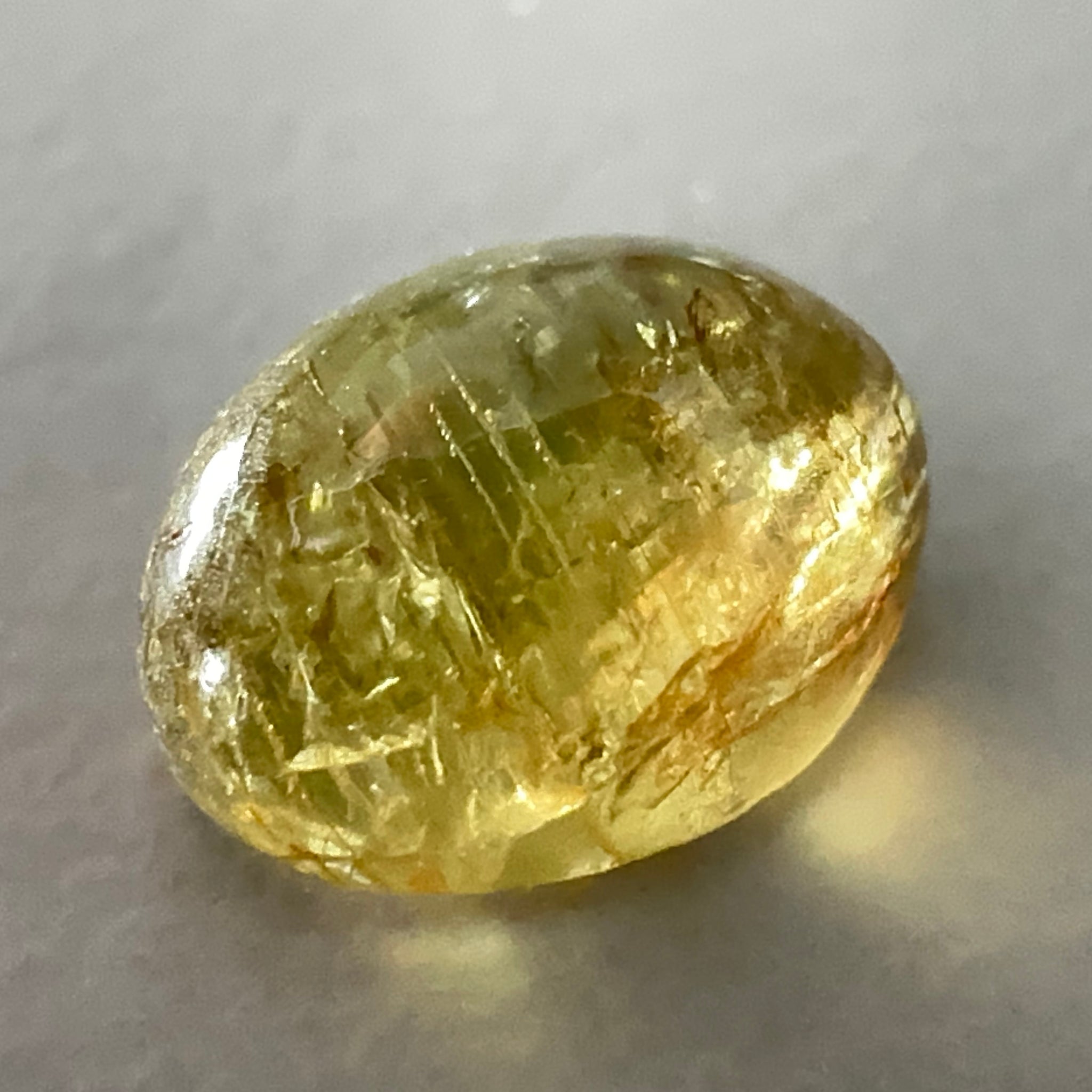 Sapphire Cabochon, 2.77ct, Umba Valley, Tanzania. Untreated Unheated.