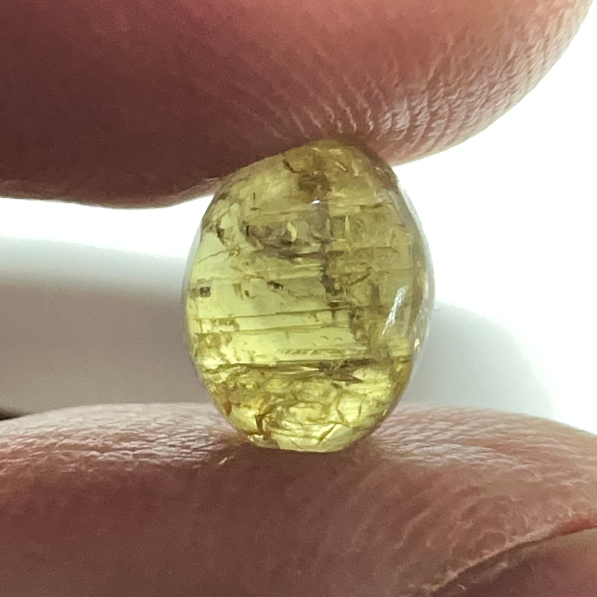 Sapphire Cabochon, 2.77ct, Umba Valley, Tanzania. Untreated Unheated.