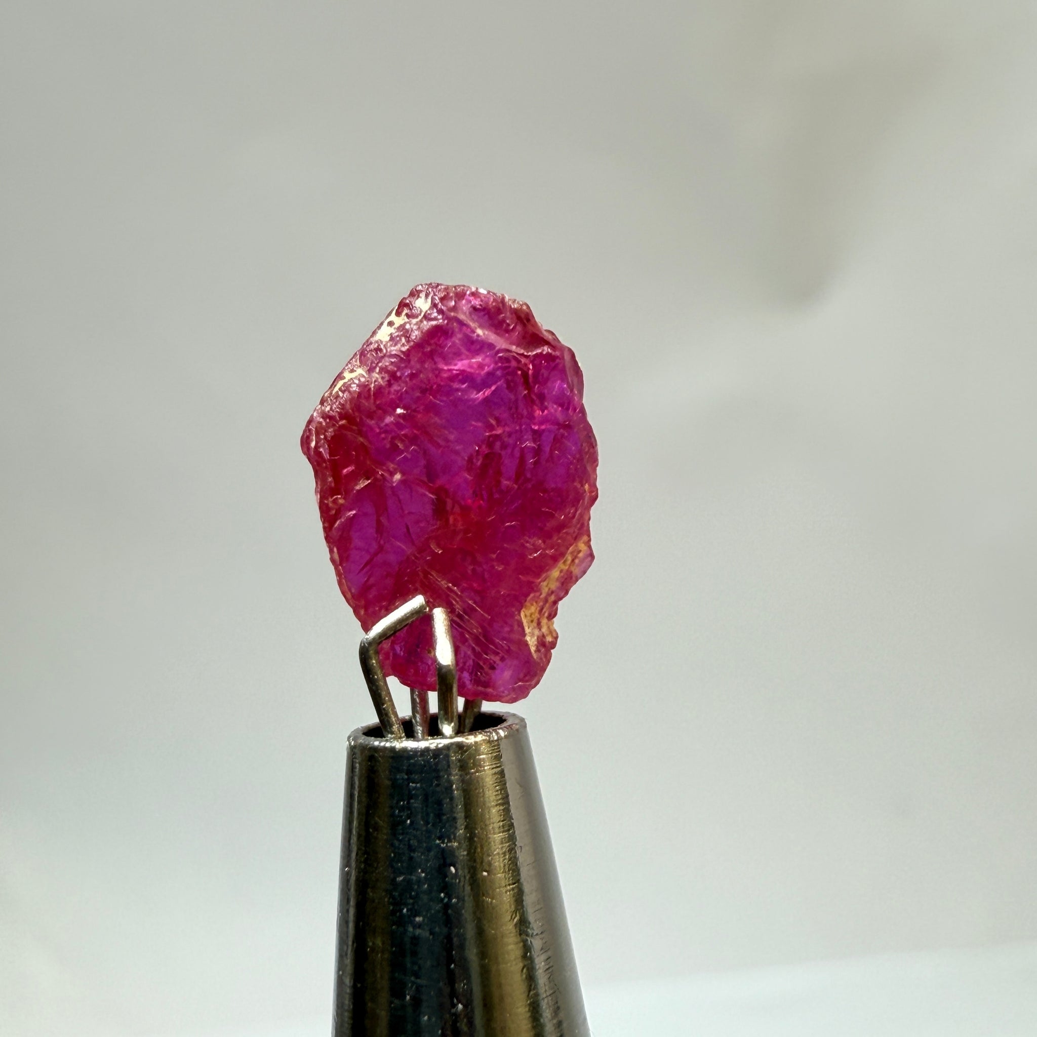 Ruby Crystal, 2.52ct, very thin, Tanzania, Untreated Unheated, not for faceting, excellent to set into jewellery as is