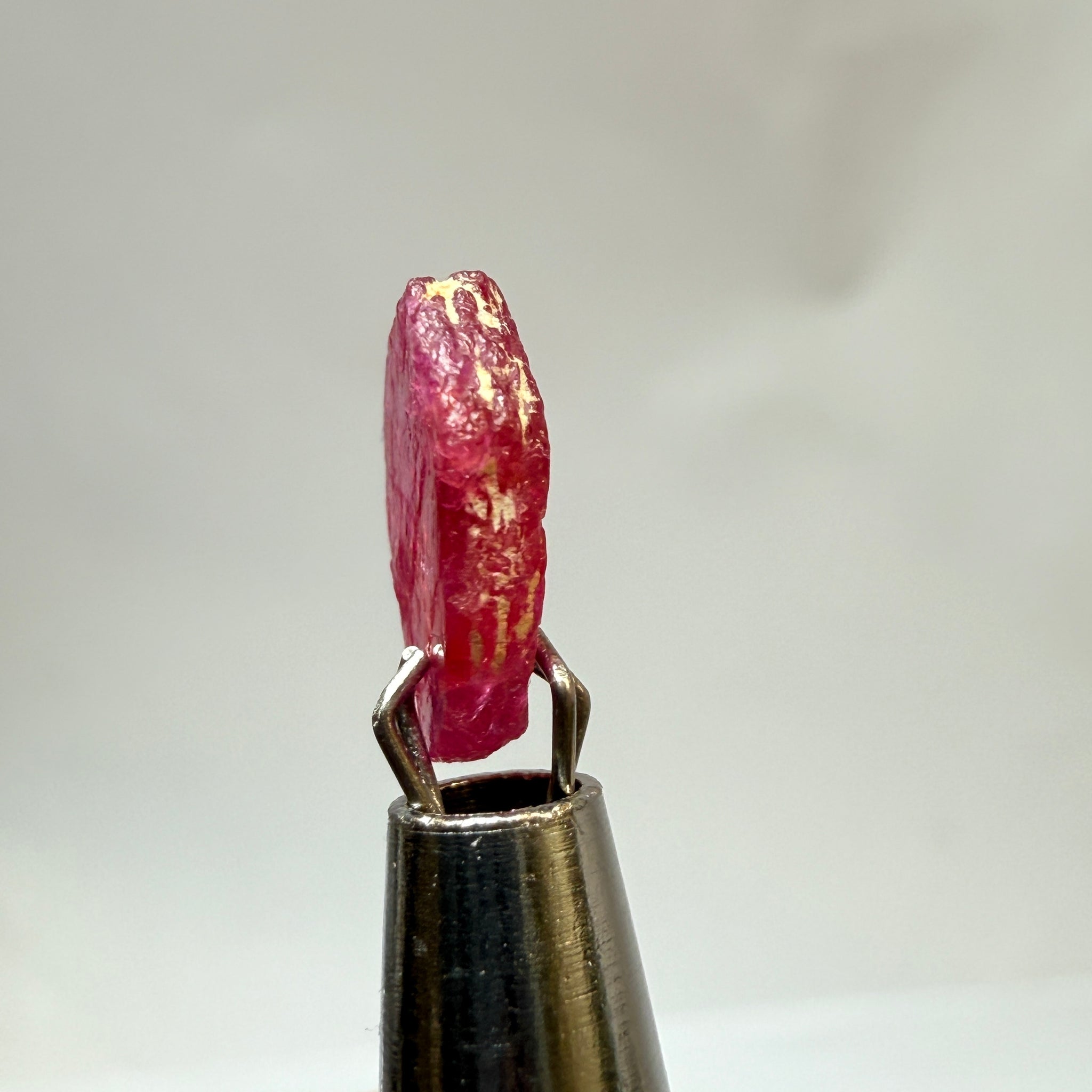 Ruby Crystal, 2.52ct, very thin, Tanzania, Untreated Unheated, not for faceting, excellent to set into jewellery as is