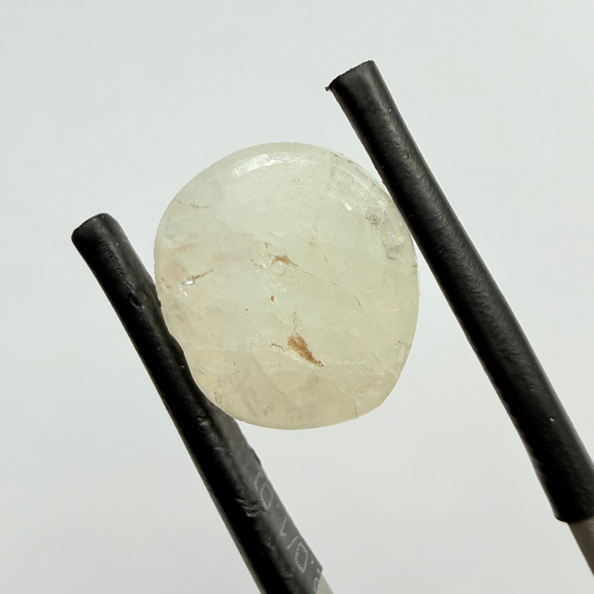 Blue Sheen Moonstone Cabochon, 8.37ct, Tanzania, Untreated Unheated, opaque