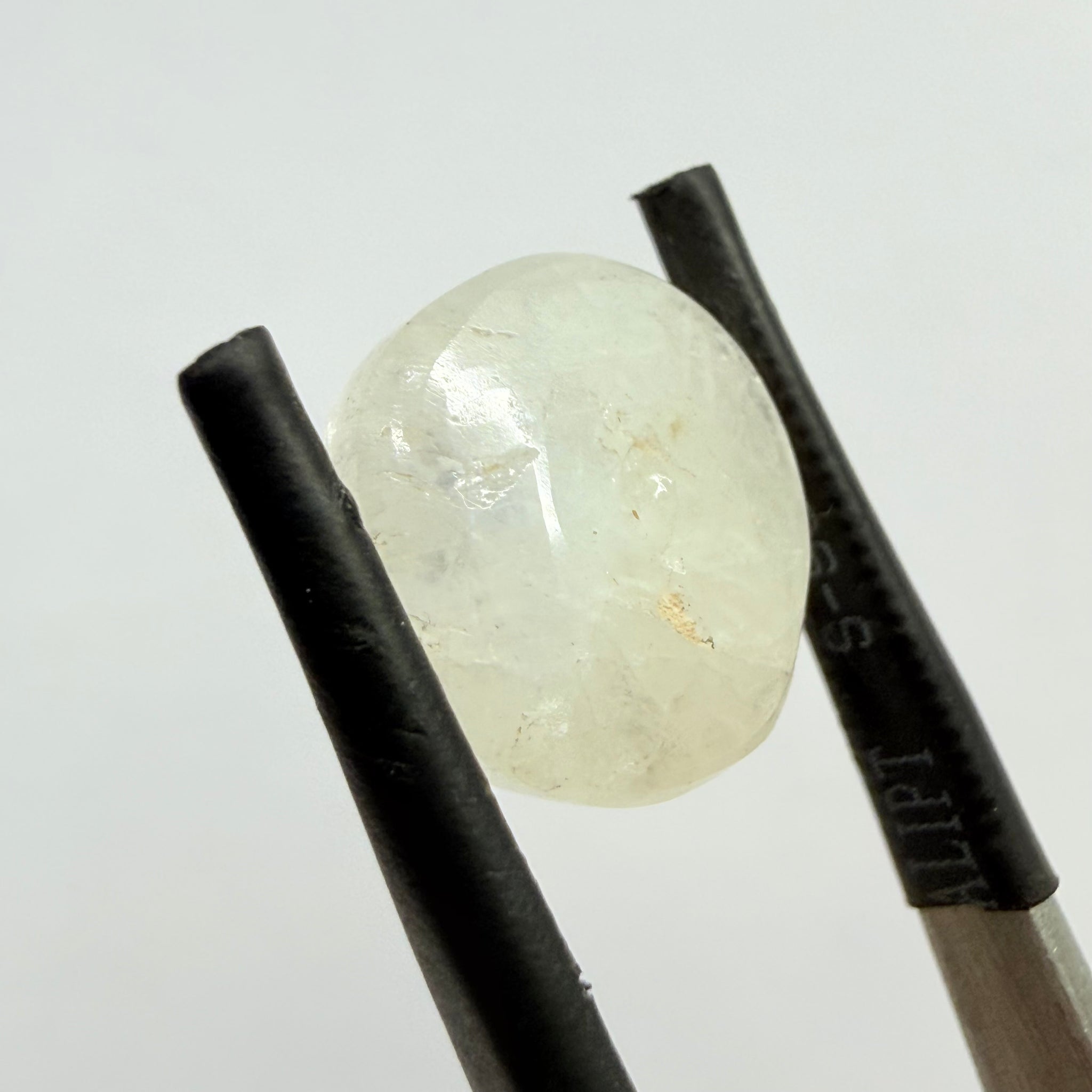 Blue Sheen Moonstone Cabochon, 8.37ct, Tanzania, Untreated Unheated, opaque