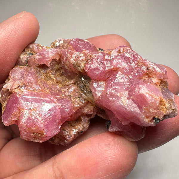 Ruby Crystal Cluster, 483.50ct / 96.70gm, Morogoro, Tanzania, Untreated Unheated, 57 x 30 x 46mm