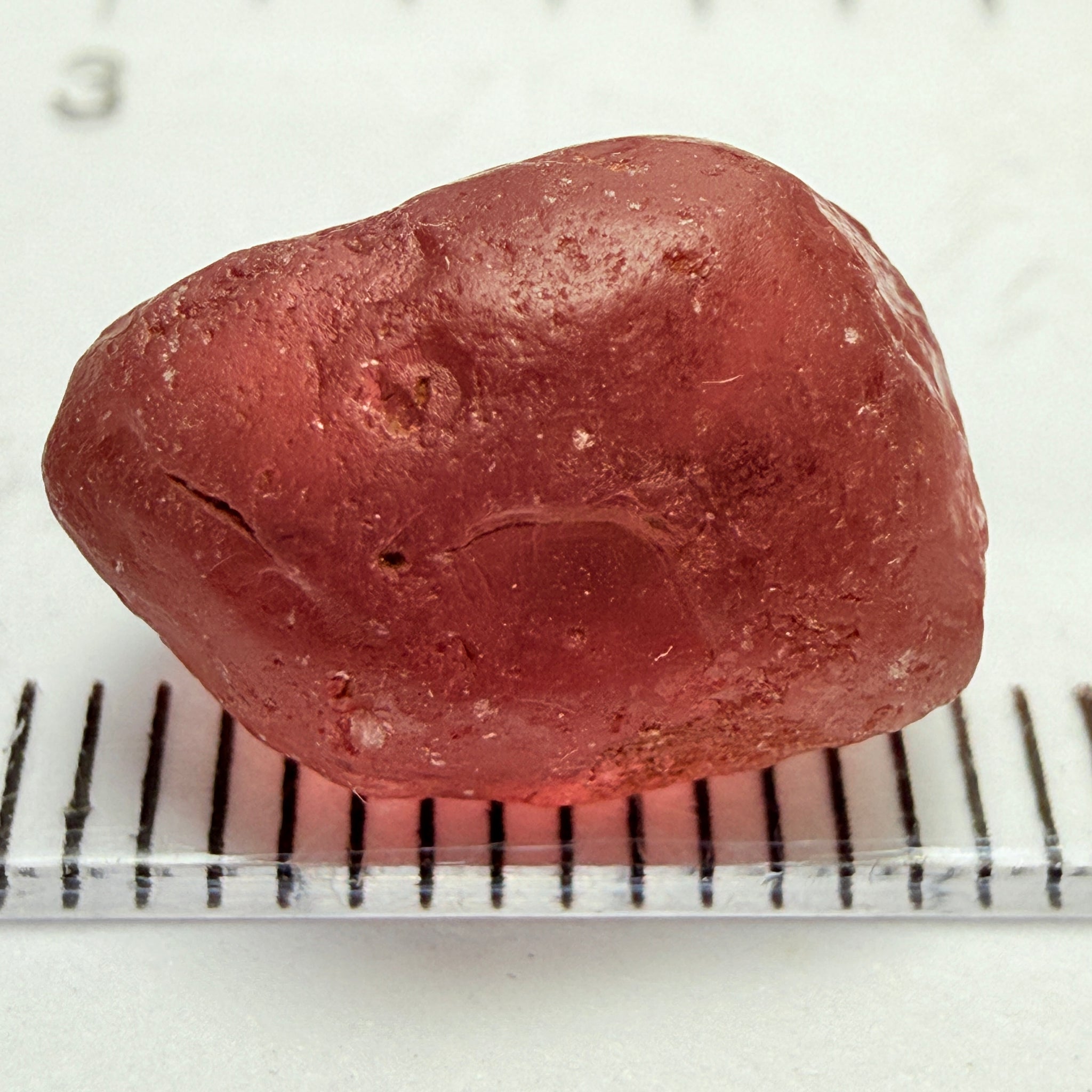 Malaya Garnet, 9.07ct, Tanzania. Silky, Untreated Unheated