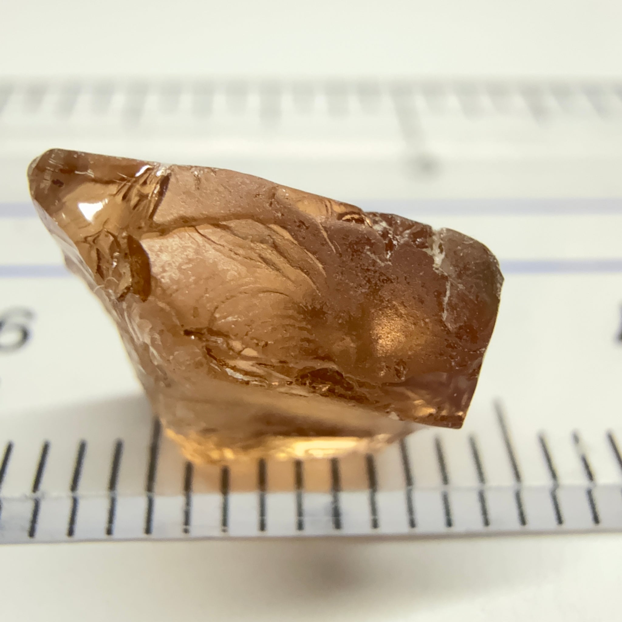 Peach Malaya Garnet, 5.10ct, vvs with very slight silk, slightly flattish shape, see pictures, Unheated Untreated, Umba Valley Tanzania