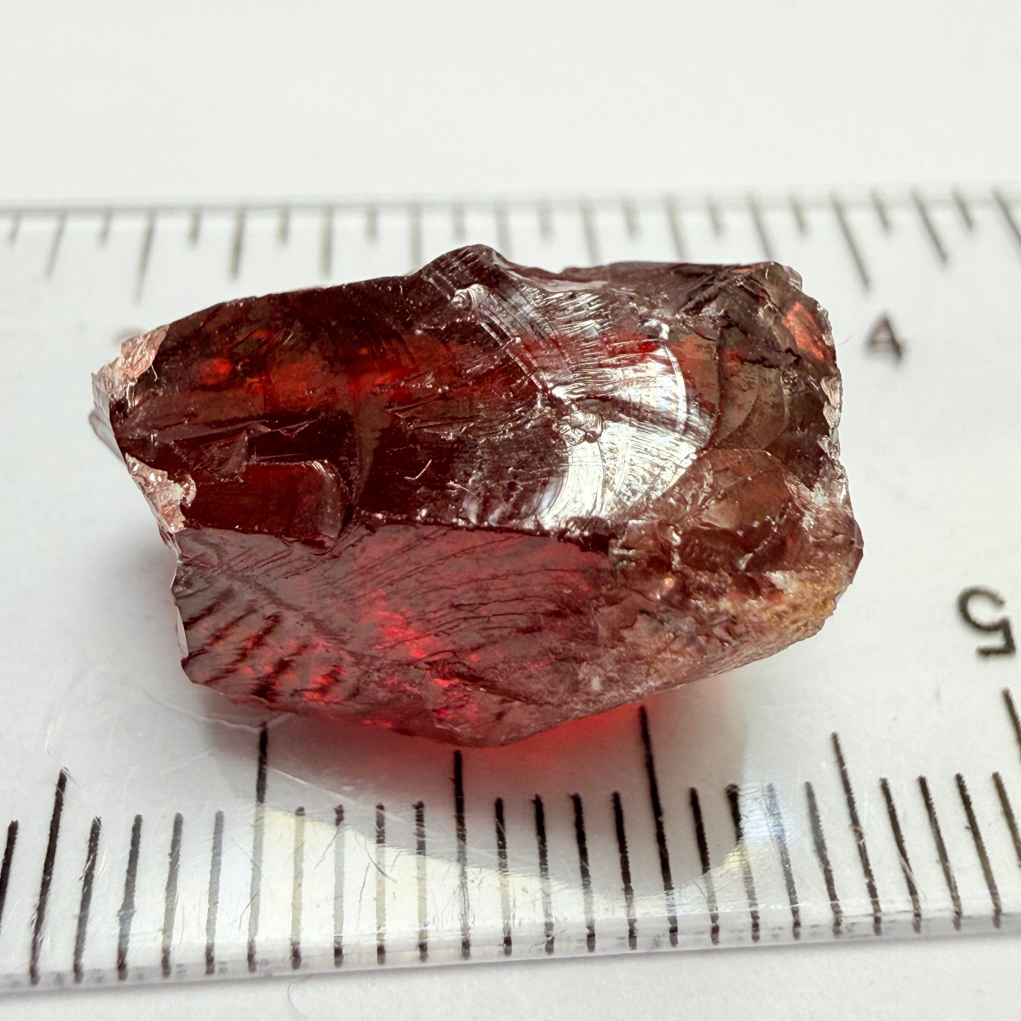 Umba Garnet, 24.09ct, Umba Valley, Tanzania, Untreated Unheated, slightly spotty