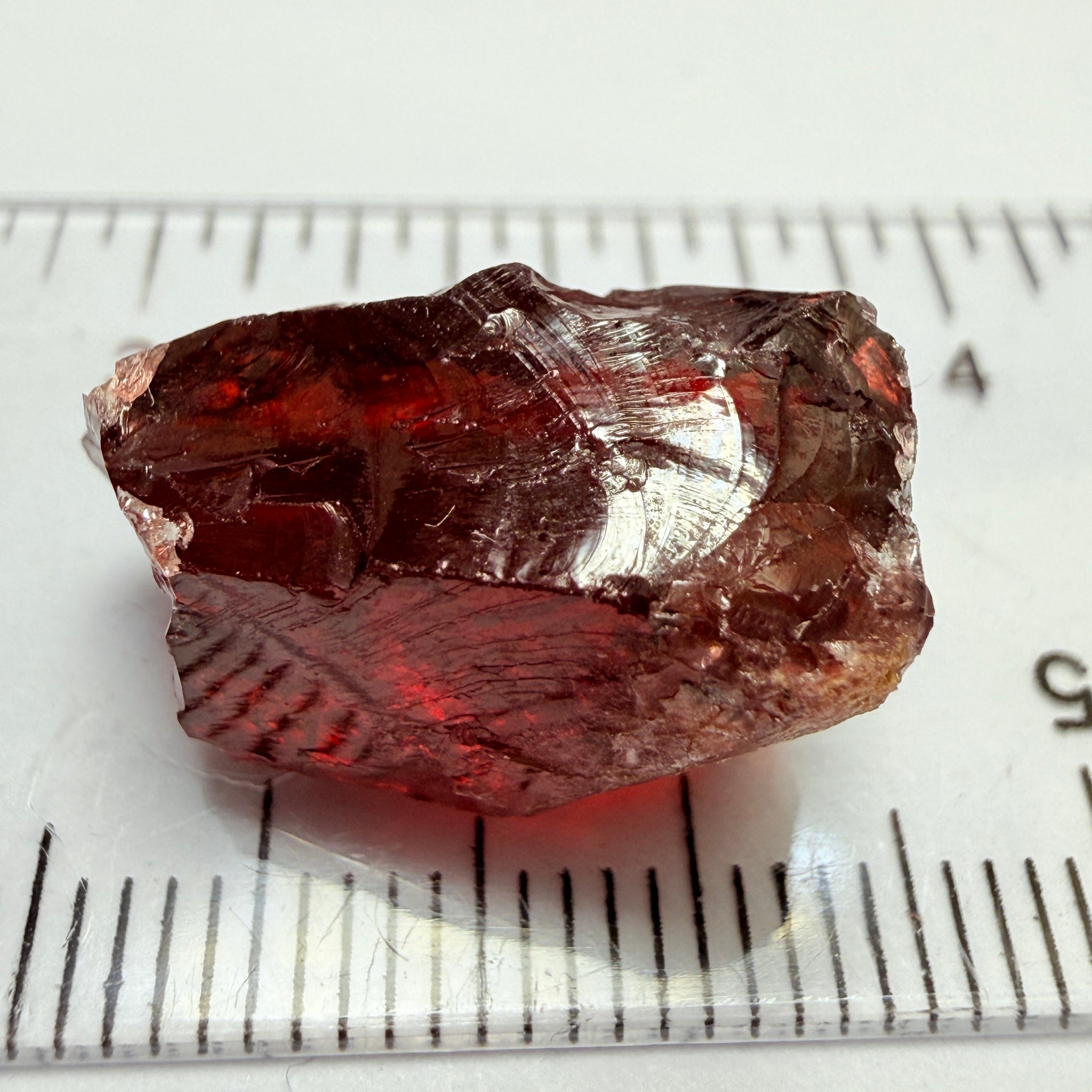 Umba Garnet, 24.09ct, Umba Valley, Tanzania, Untreated Unheated, slightly spotty