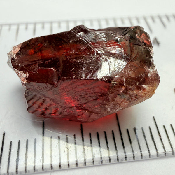 Umba Garnet, 24.09ct, Umba Valley, Tanzania, Untreated Unheated, slightly spotty