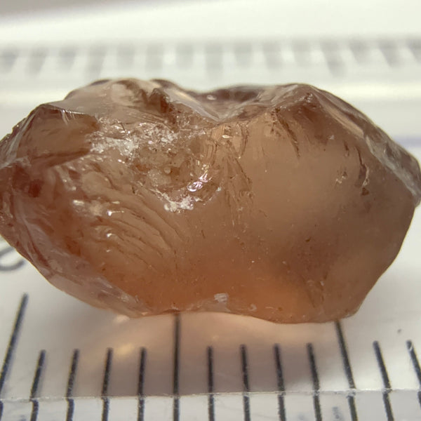 Peach Malaya Garnet, 5.87ct, slight issues on the outside, rest vvs, Unheated Untreated, Umba Valley Tanzania