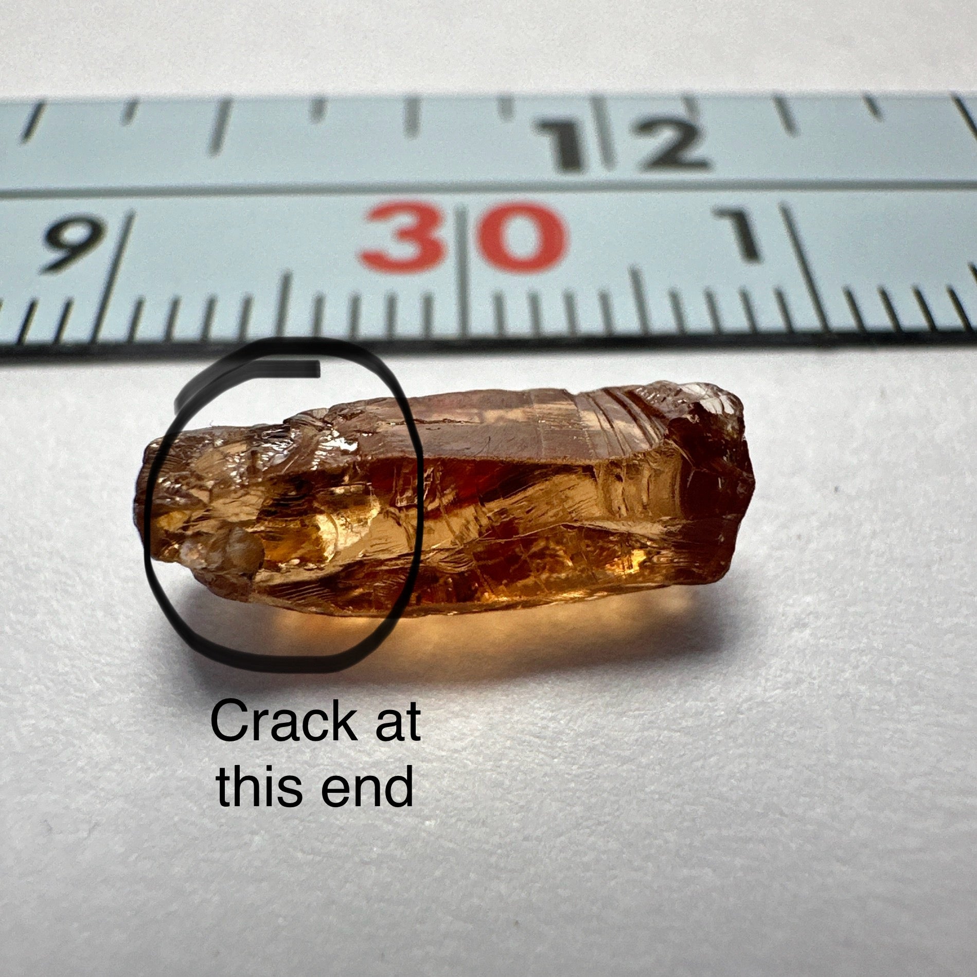 Colour Shift Garnet, Tanzania, 2.88ct, Untreated Unheated, crack at one end, rest clean
