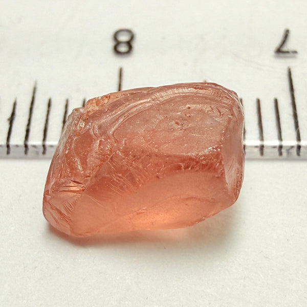 Peach Malaya Garnet, 4.78ct, no inclusions, just silky, Unheated Untreated, Umba Valley Tanzania