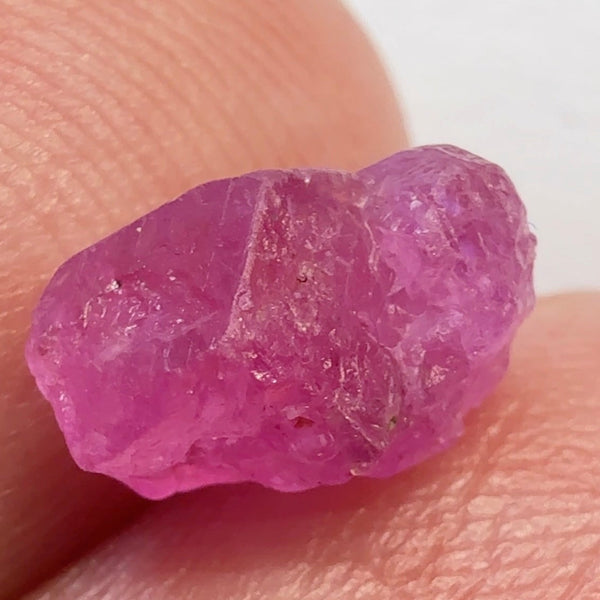 Ruby Crystal, 2.43ct, Tanzania, Untreated Unheated, specimen grade, small 8.9mm across, photos in different lights as usual