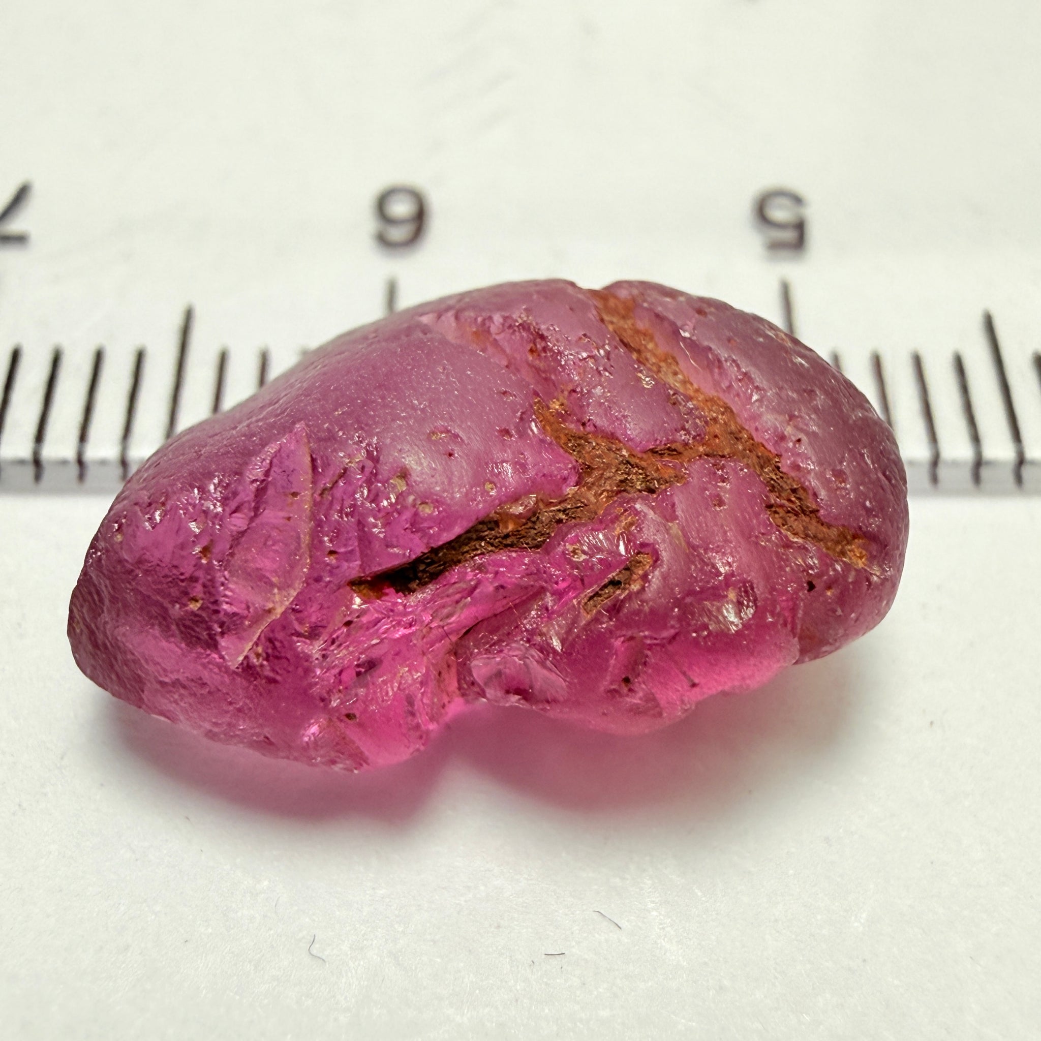 Tanga Garnet, 10.41ct, Tanzania, Untreated Unheated, flat, slightly included, great for setting in jewellery as is