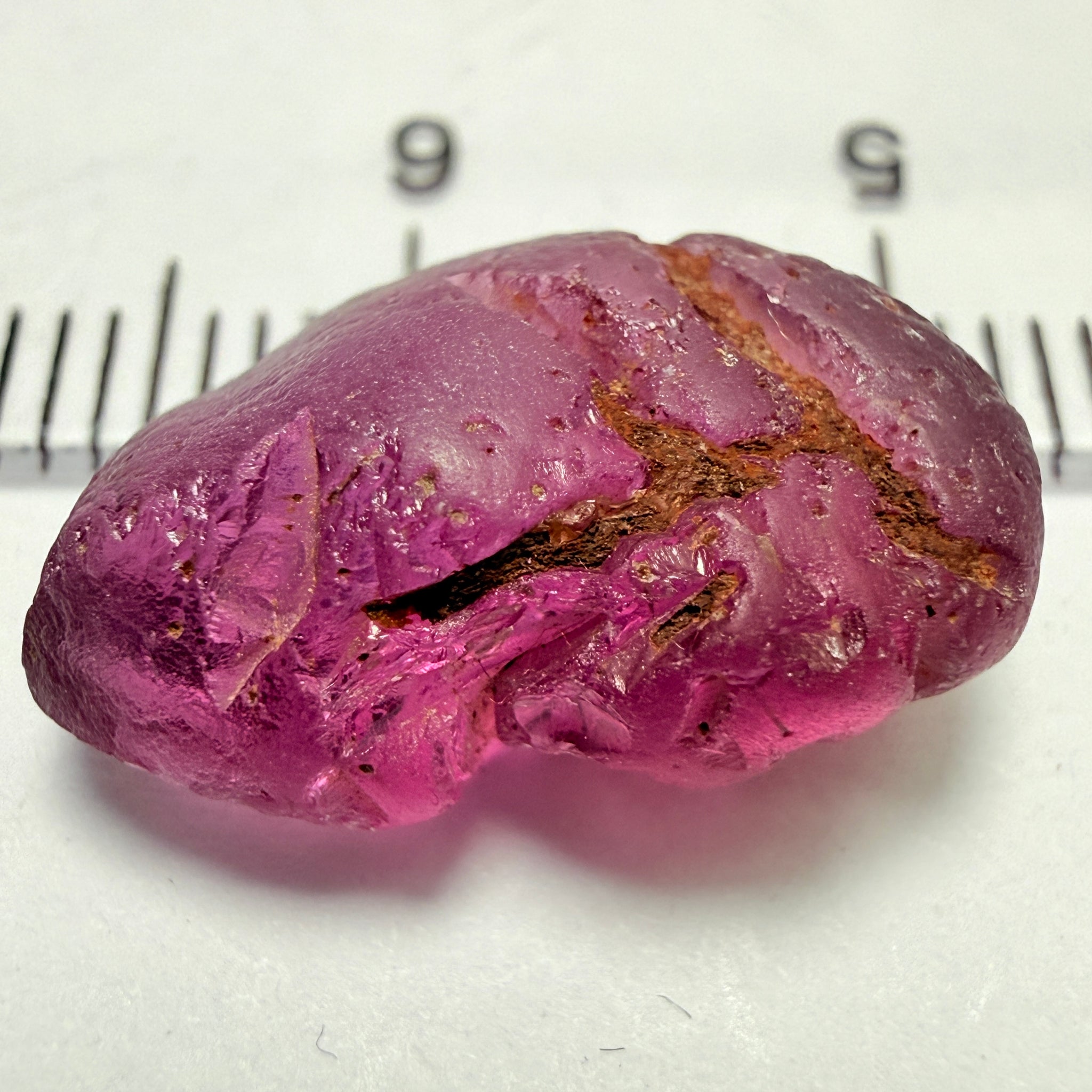 Tanga Garnet, 10.41ct, Tanzania, Untreated Unheated, flat, slightly included, great for setting in jewellery as is