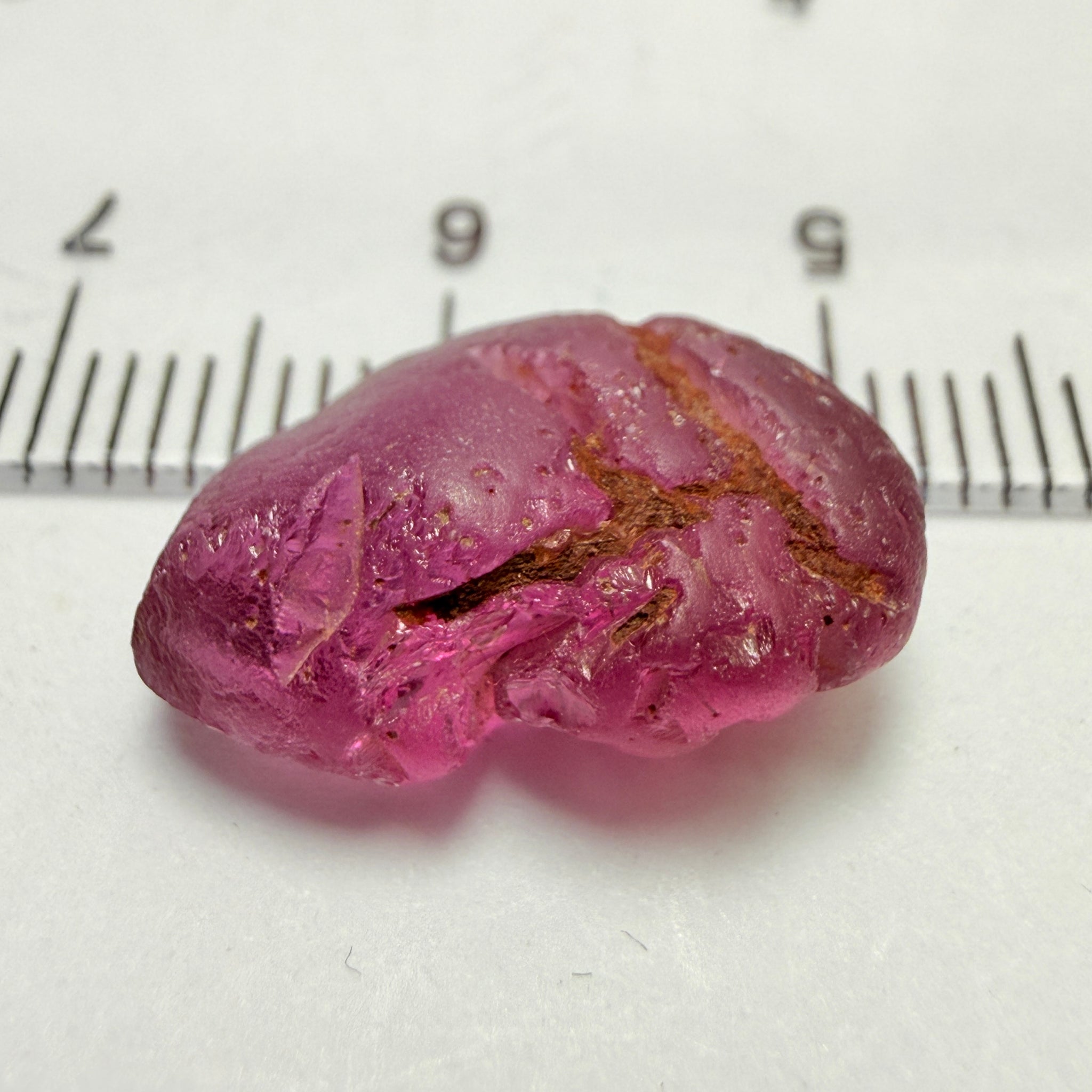 Tanga Garnet, 10.41ct, Tanzania, Untreated Unheated, flat, slightly included, great for setting in jewellery as is