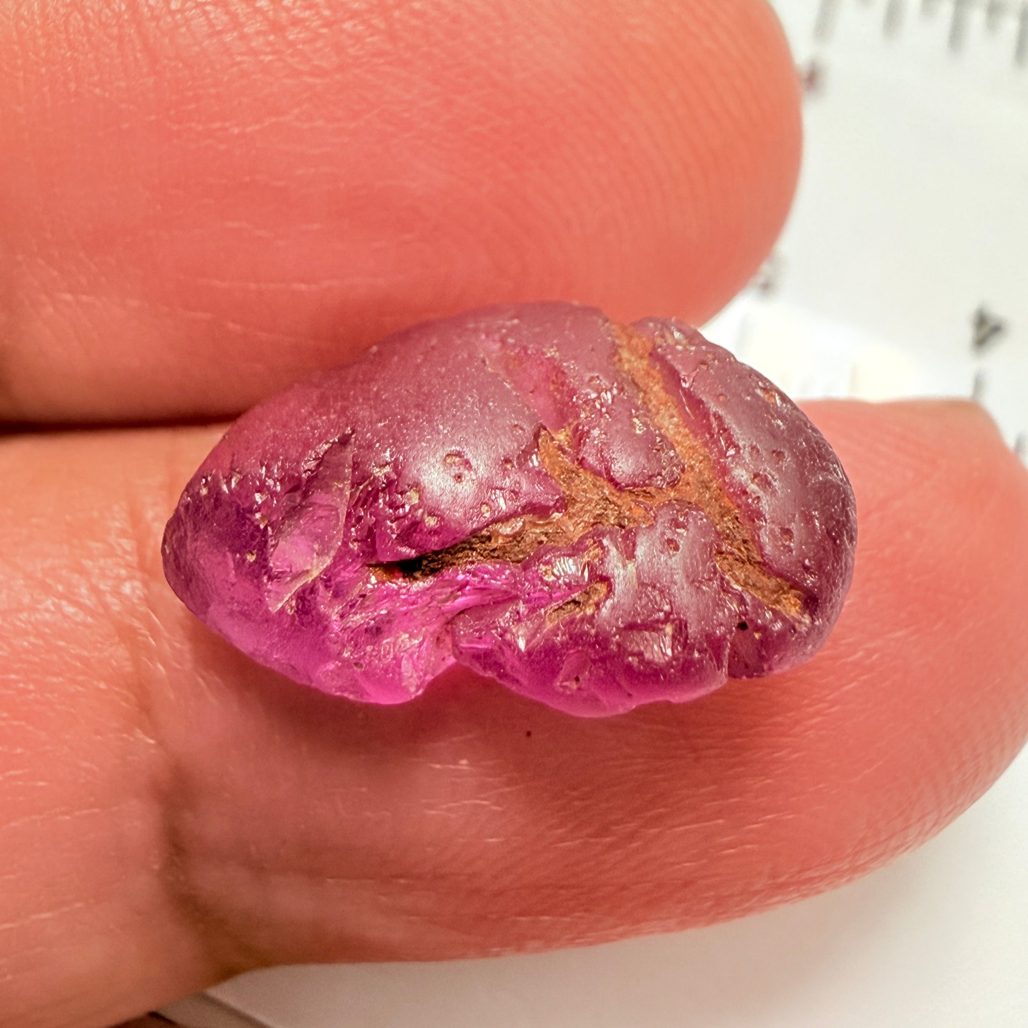 Tanga Garnet, 10.41ct, Tanzania, Untreated Unheated, flat, slightly included, great for setting in jewellery as is