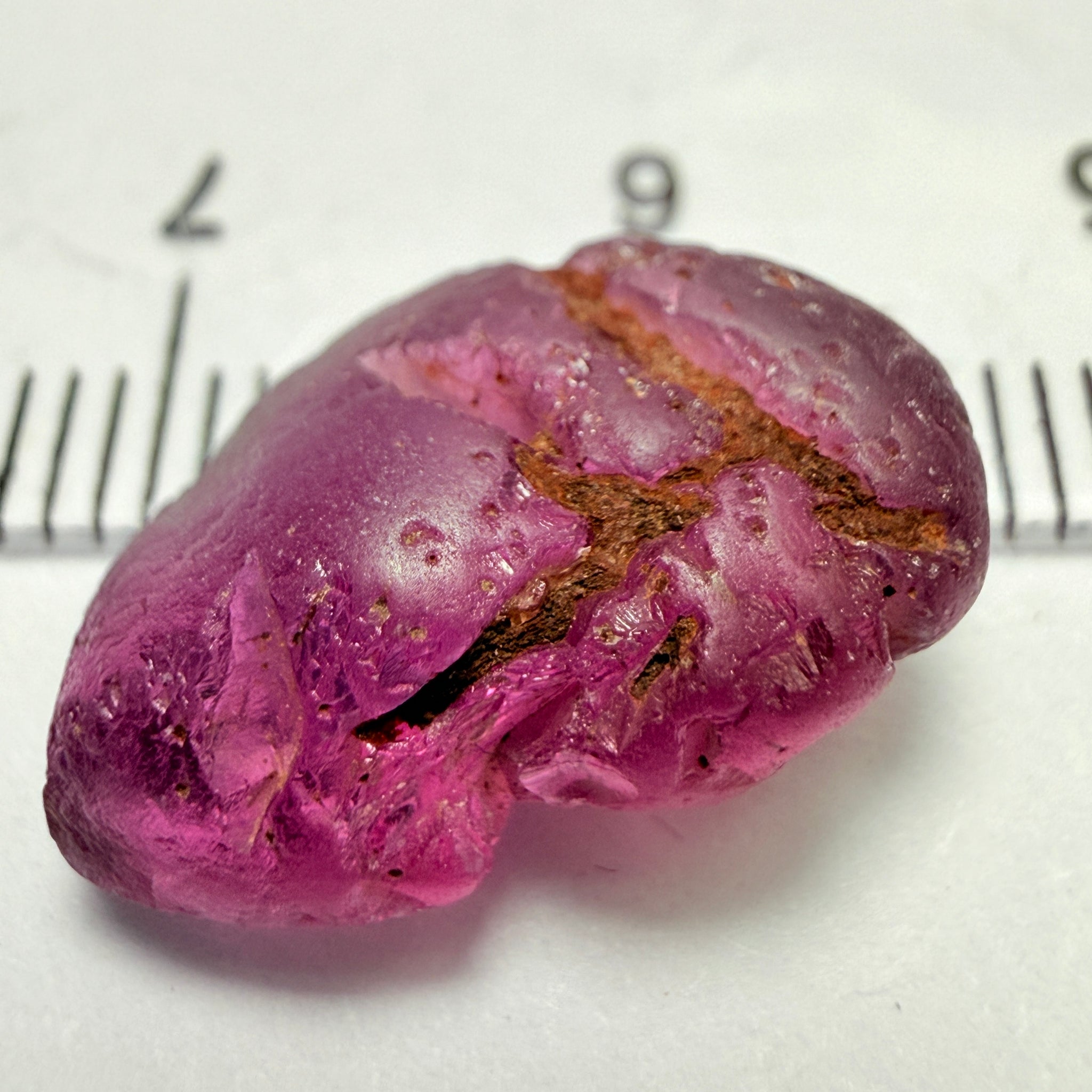 Tanga Garnet, 10.41ct, Tanzania, Untreated Unheated, flat, slightly included, great for setting in jewellery as is