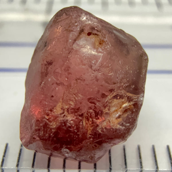 Malaya Garnet, 4.77ct, Tanzania, Untreated Unheated, spotty on the outside, see pictures