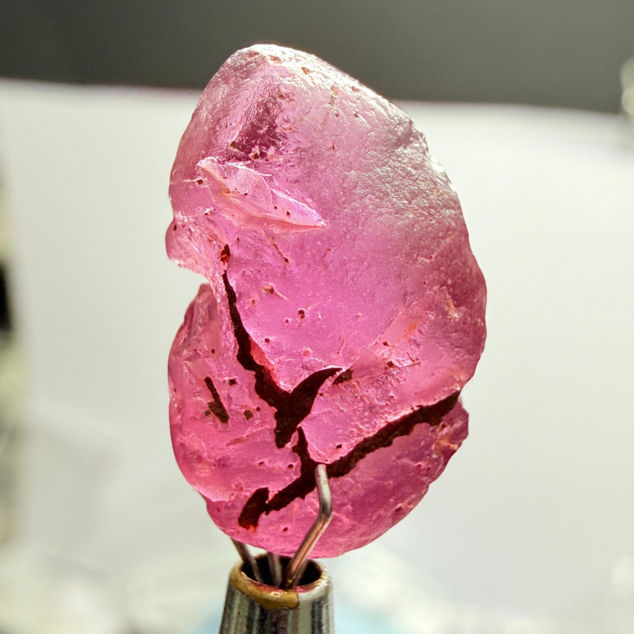 Tanga Garnet, 10.41ct, Tanzania, Untreated Unheated, flat, slightly included, great for setting in jewellery as is