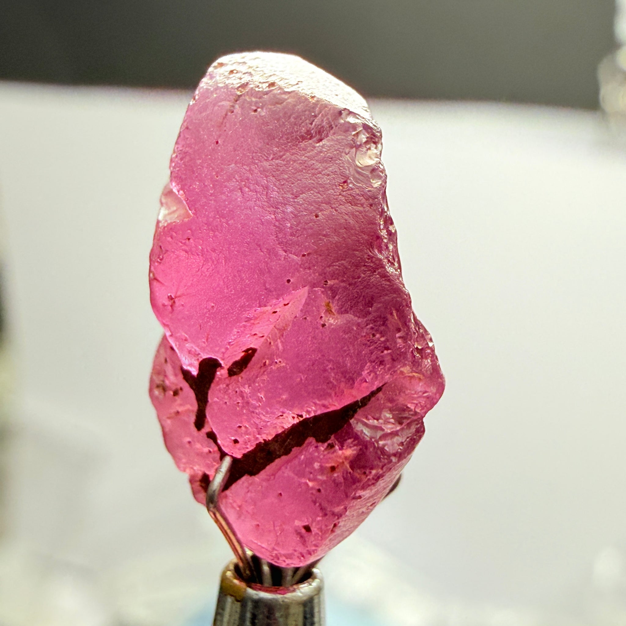 Tanga Garnet, 10.41ct, Tanzania, Untreated Unheated, flat, slightly included, great for setting in jewellery as is