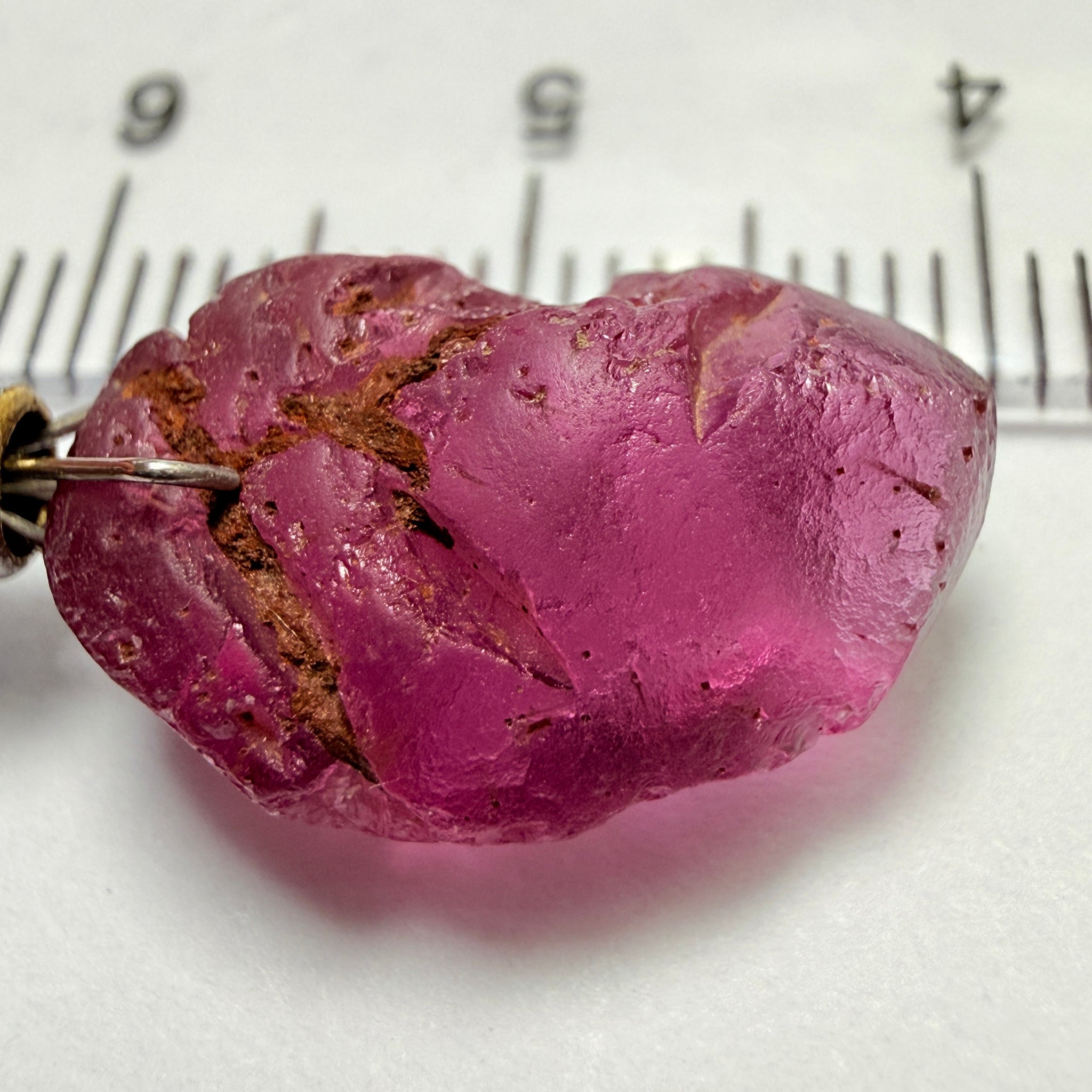 Tanga Garnet, 10.41ct, Tanzania, Untreated Unheated, flat, slightly included, great for setting in jewellery as is