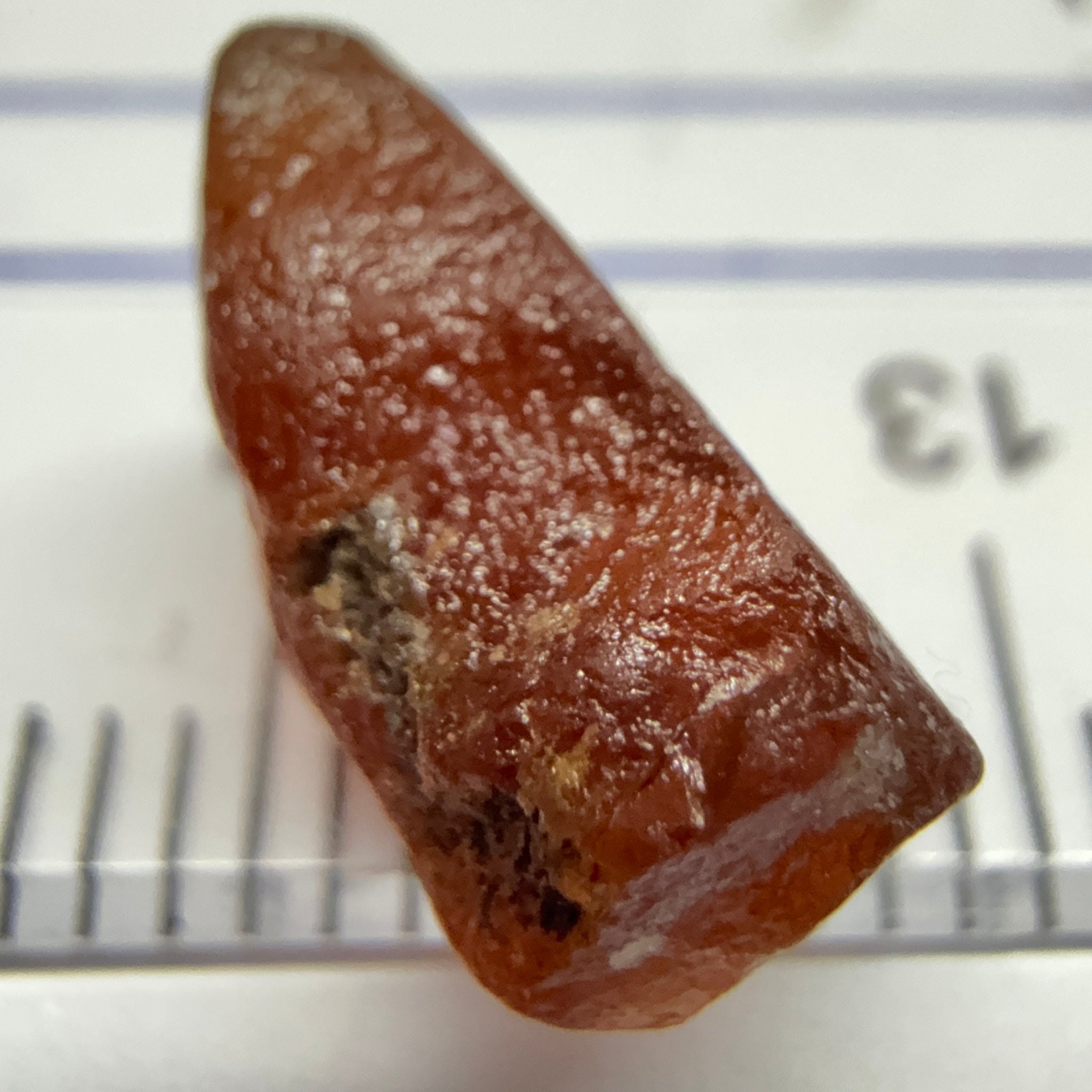 Malaya Garnet, 5.02ct, Umba Valley, Tanzania, Untreated Unheated, inside spotty VS