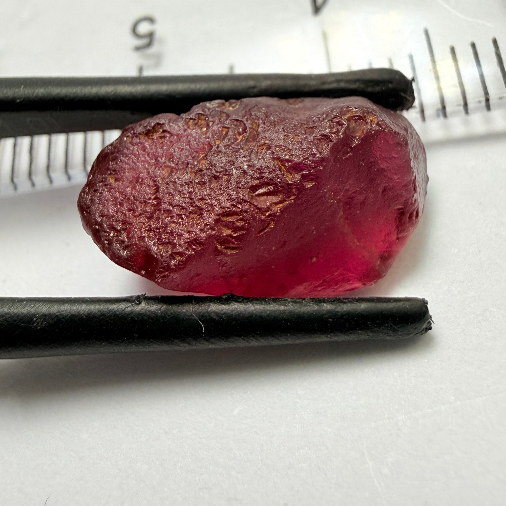 Umbalite Garnet, 8.24ct, Umba Tanzania, Untreated Unheated, no inclusions, just very slightly silky