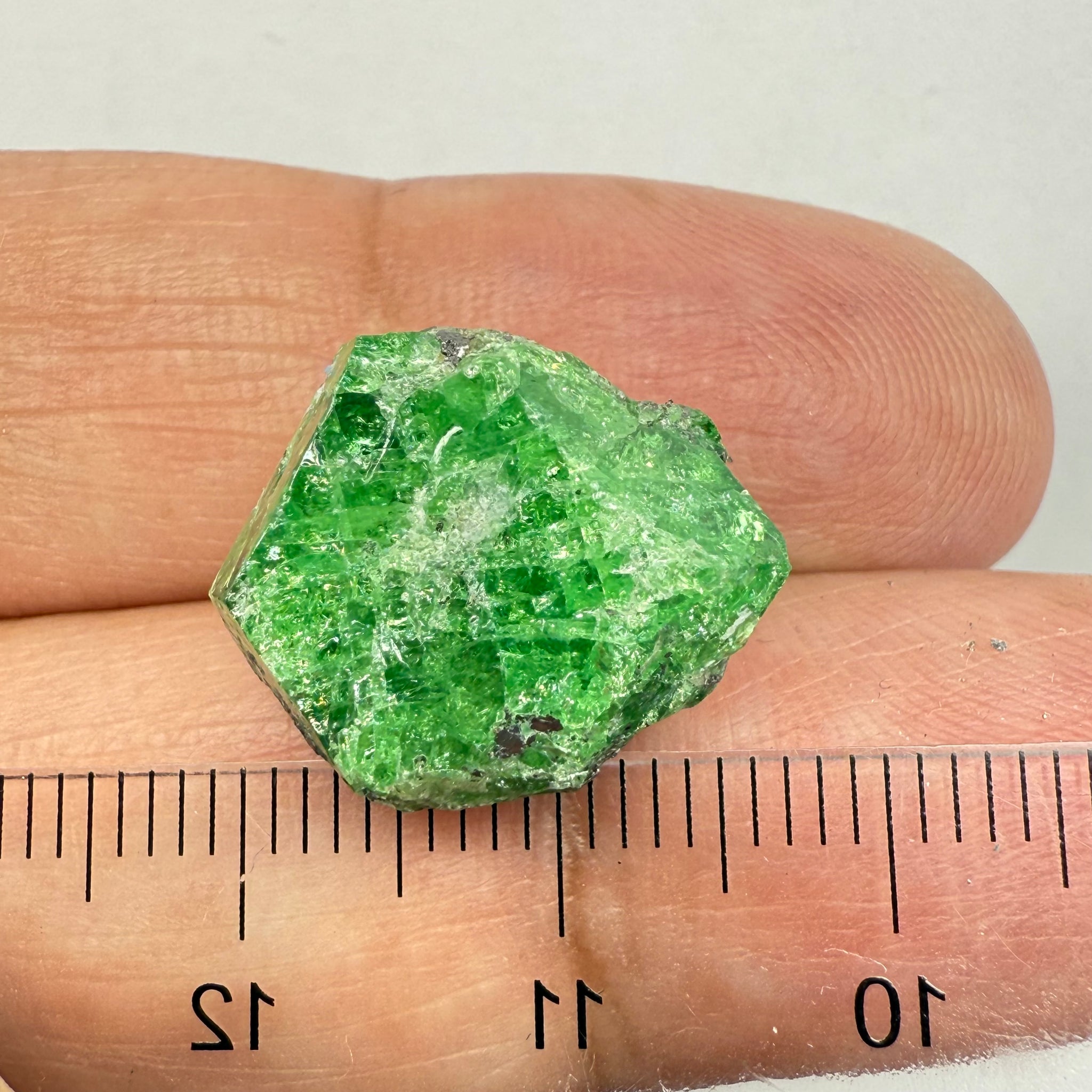 Tsavorite Garnet Crystal on Matrix, 19.97ct, Merelani, Tanzania, Untreated Unheated