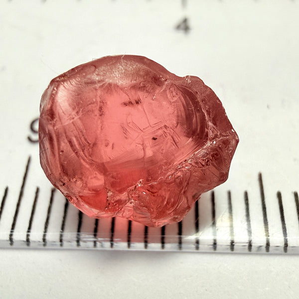 Malaya Garnet, 5.77ct, Tanzania, Untreated Unheated, slightly spotty