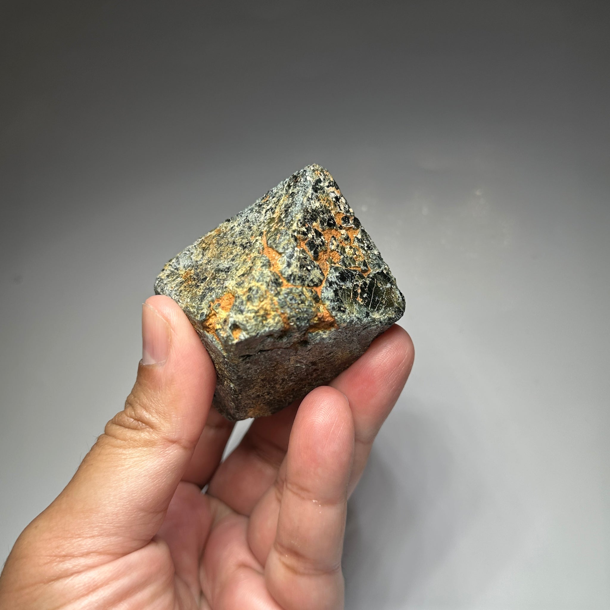 Black Spinel Crystal, 205.40gm / 1027.00ct, 56 x 47 x 47mm, Untreated Unheated, Mahenge, Tanzania