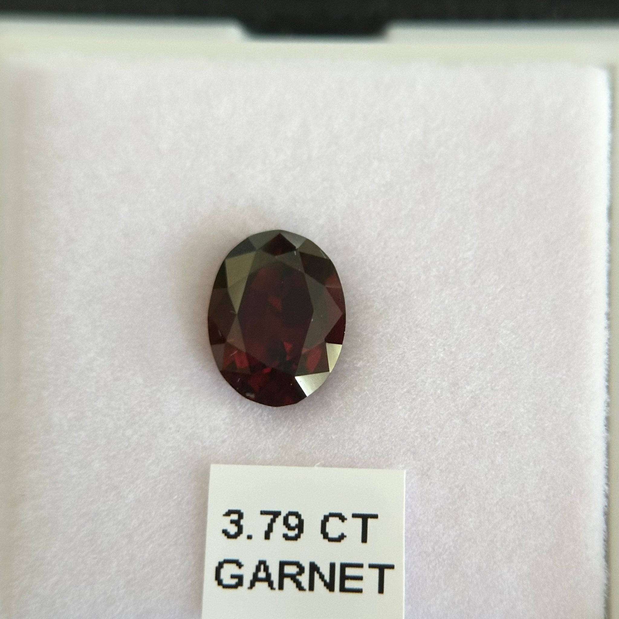 3.79ct Garnet, Umba, Tanzania, Untreated Unheated. Little dark this one