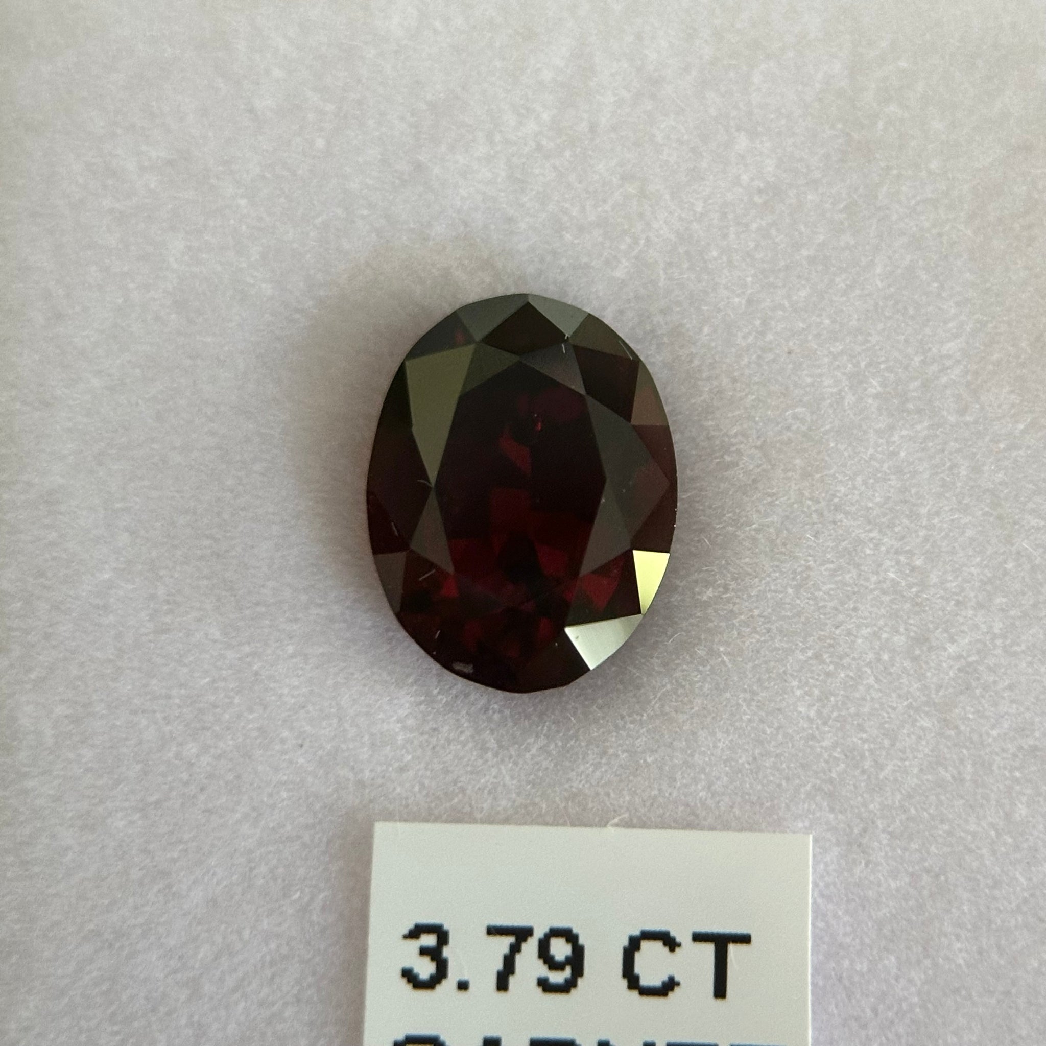 3.79ct Garnet, Umba, Tanzania, Untreated Unheated. Little dark this one