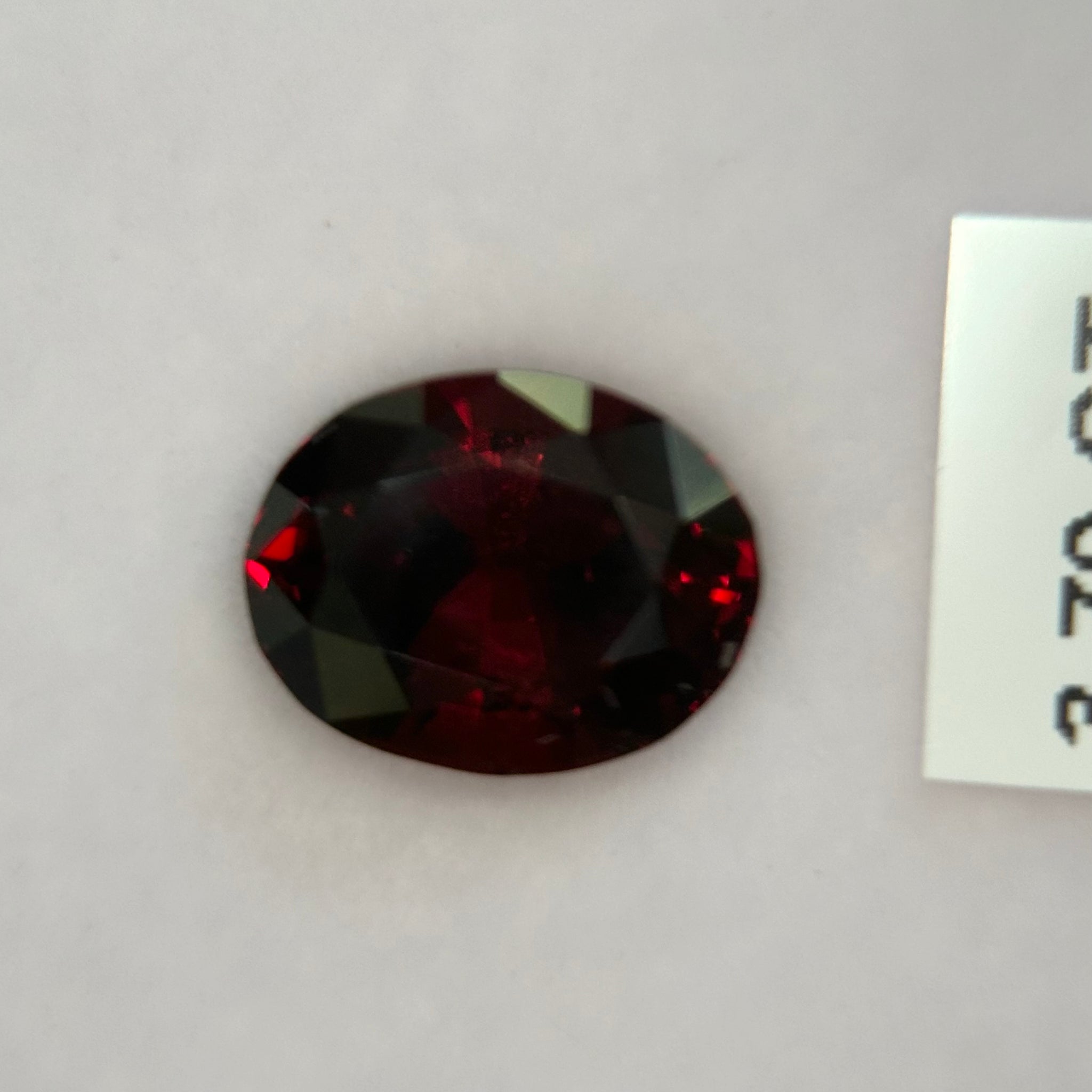 3.79ct Garnet, Umba, Tanzania, Untreated Unheated. Little dark this one