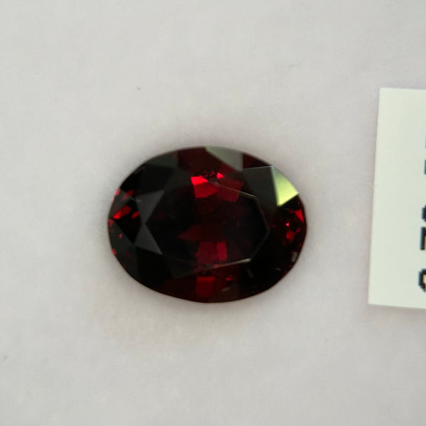 3.79ct Garnet, Umba, Tanzania, Untreated Unheated. Little dark this one