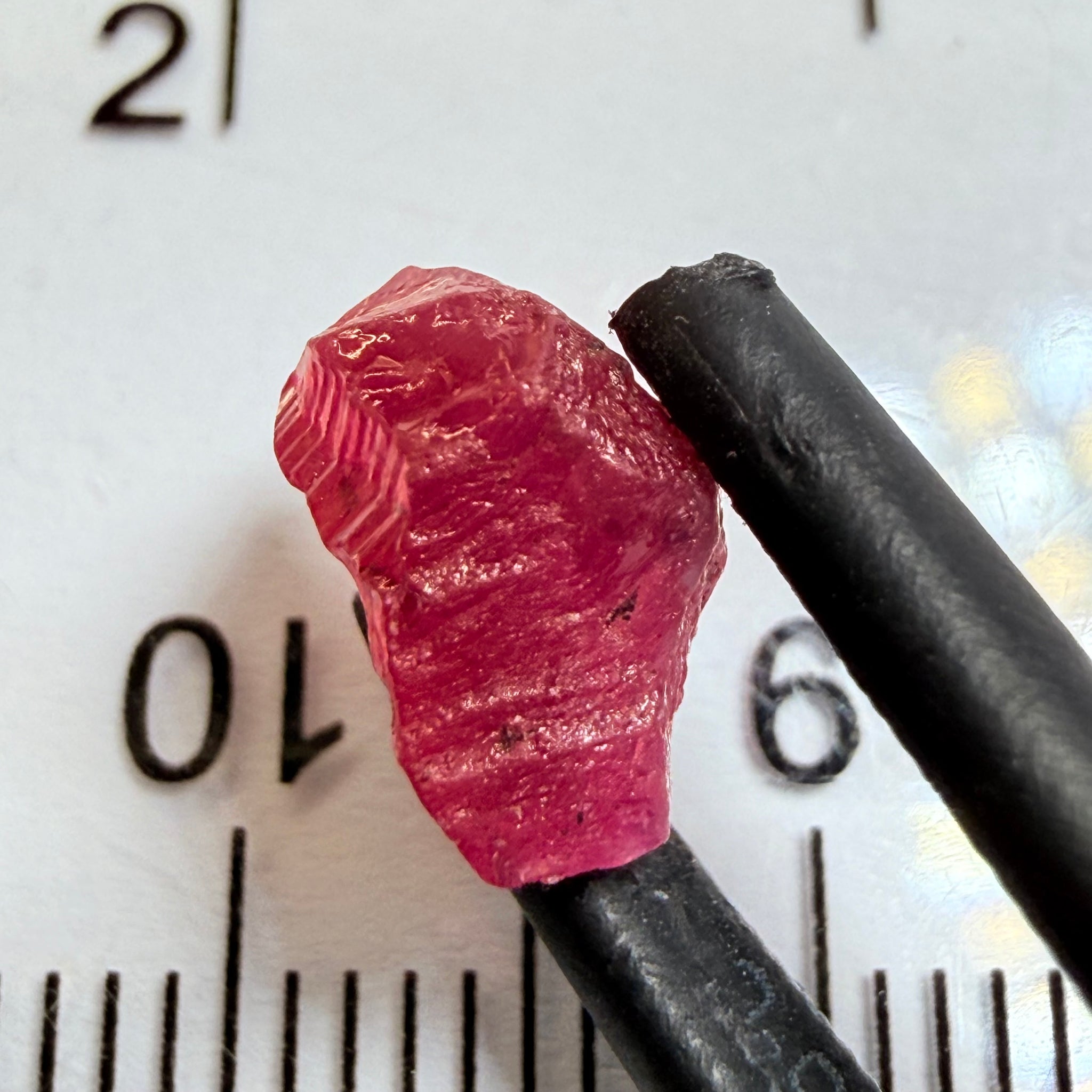 Winza Ruby, 2.83ct, Winza, Tanzania, Untreated Unheated, fractures inside, great for setting in jewellery as is