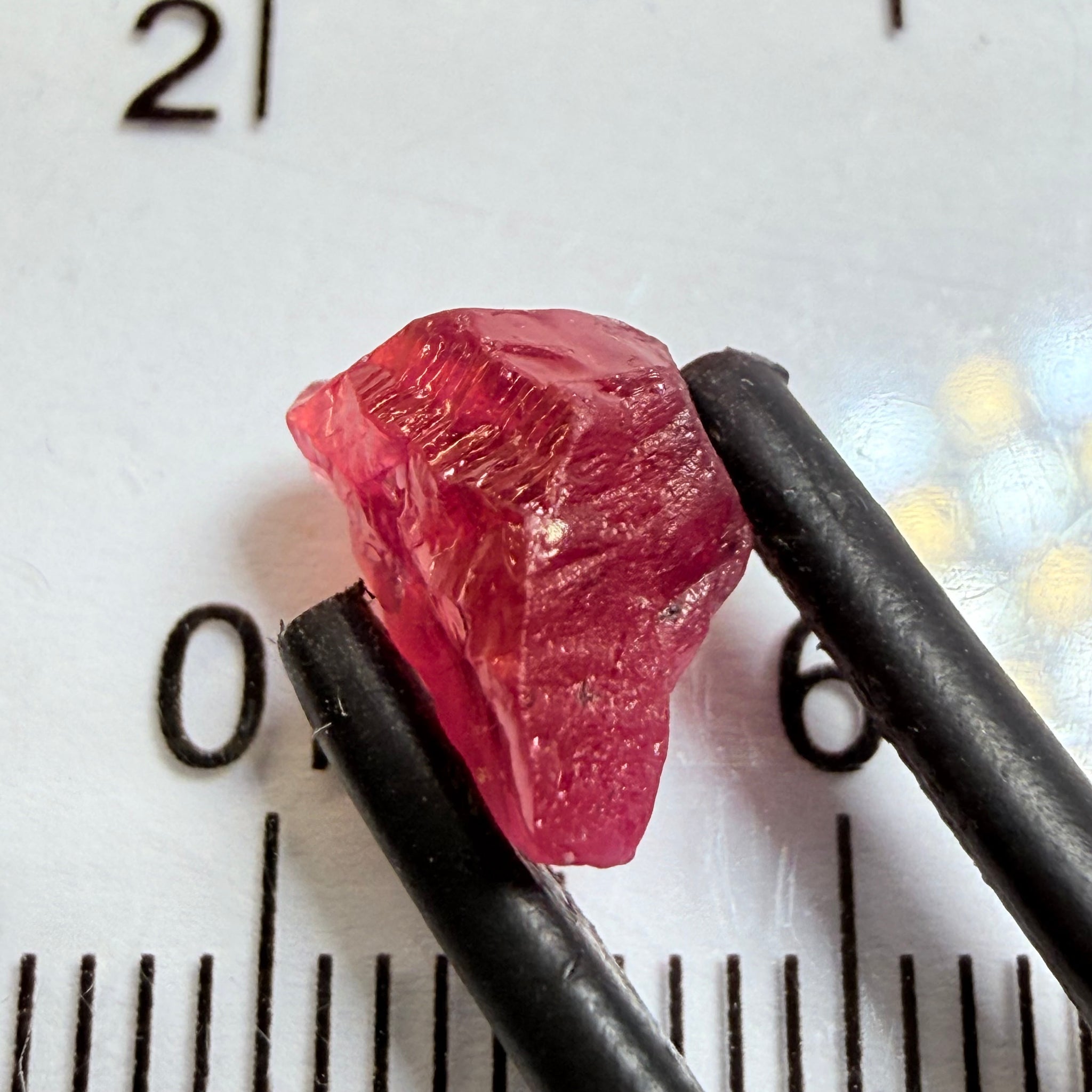 Winza Ruby, 2.83ct, Winza, Tanzania, Untreated Unheated, fractures inside, great for setting in jewellery as is