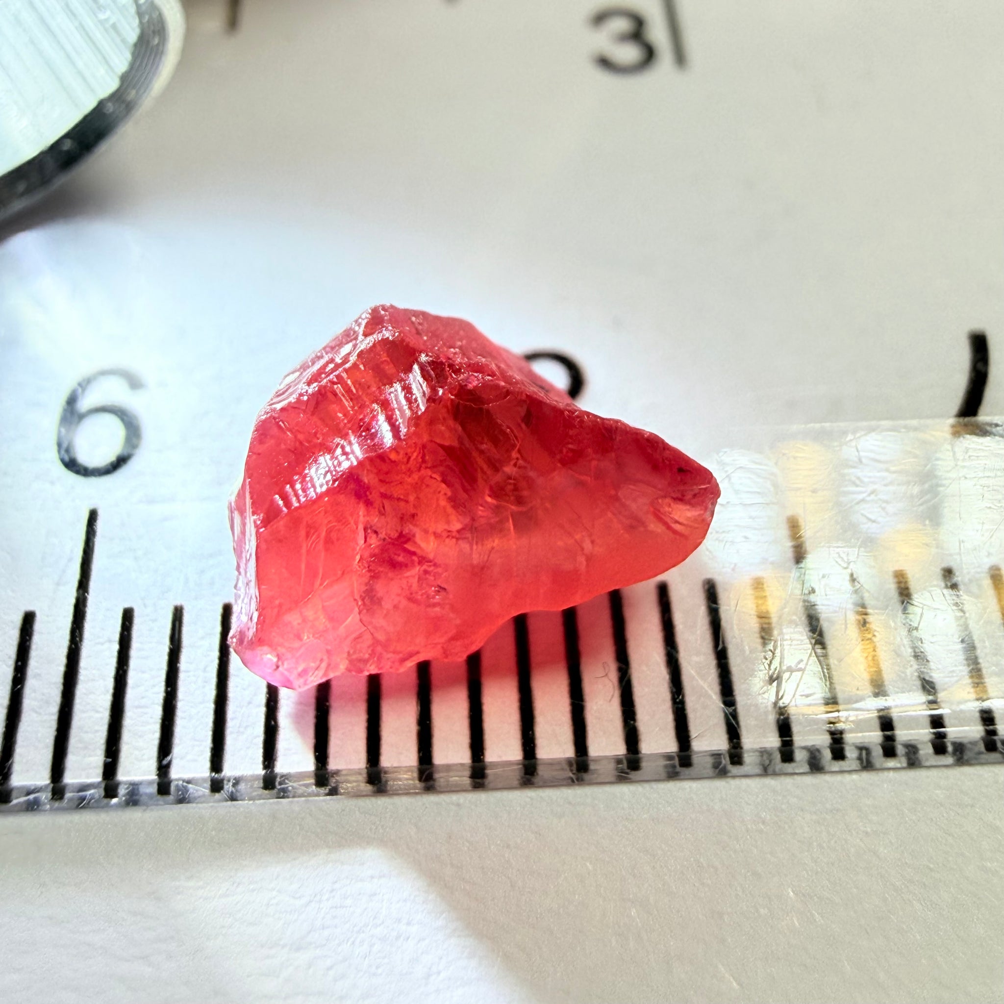 Winza Ruby, 2.83ct, Winza, Tanzania, Untreated Unheated, fractures inside, great for setting in jewellery as is