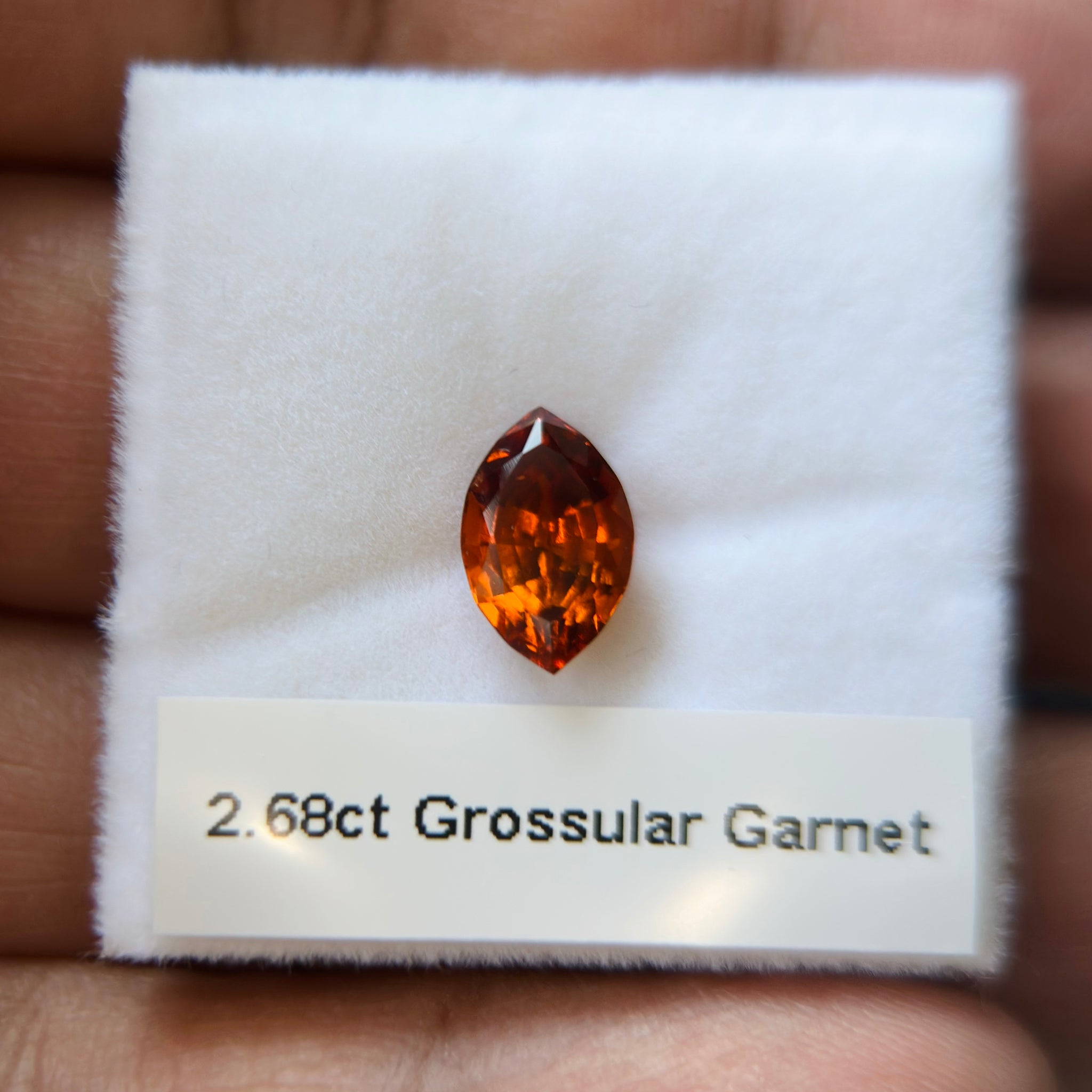 2.68ct Hessonite Garnet, Untreated Unheated